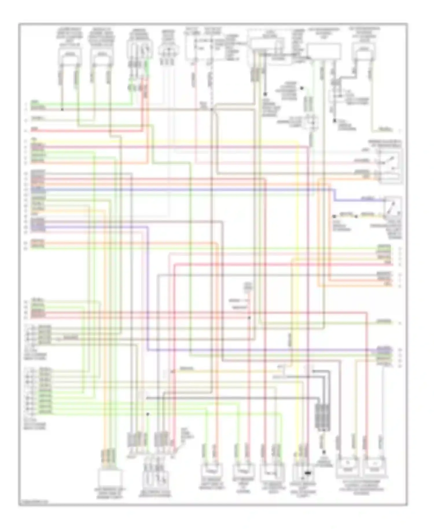 Civic Honda VII facelift (2003-2006): Wiring diagram engine performance 1.7l, except hx & gx (2 of 3)