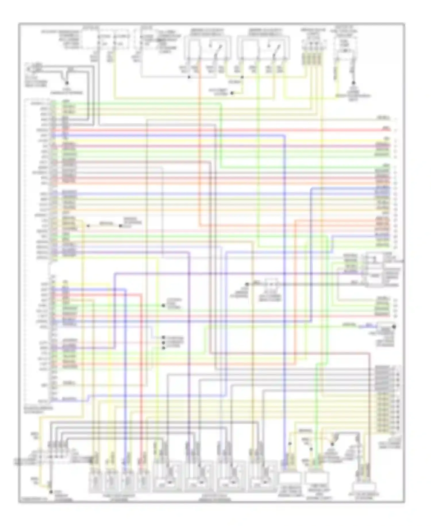 Civic Honda VII facelift (2003-2006): Wiring diagram engine performance 1.7l, hx a/t (1 of 3)