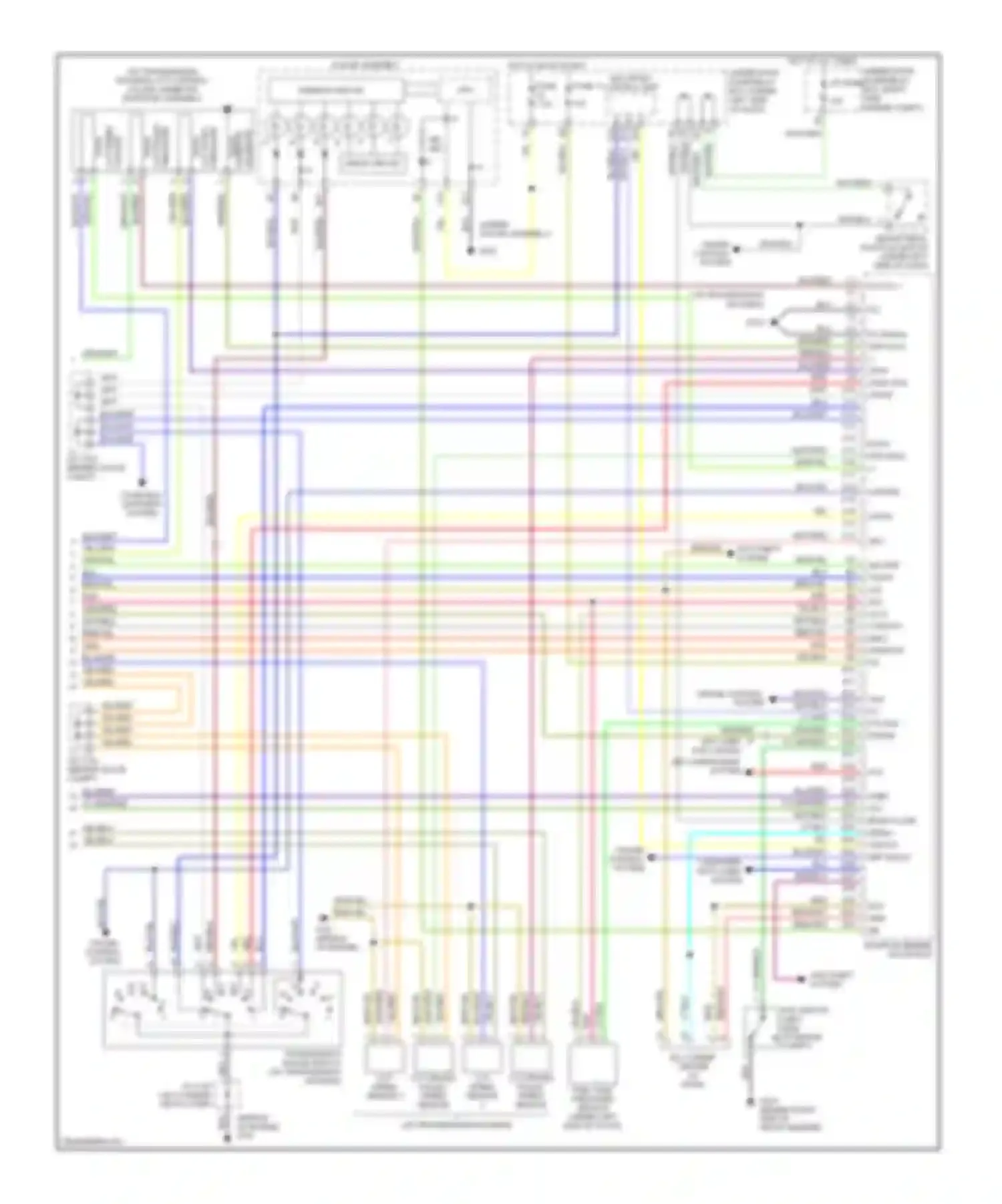Civic Honda VII facelift (2003-2006): Wiring diagram engine performance 1.7l, hx a/t (3 of 3)