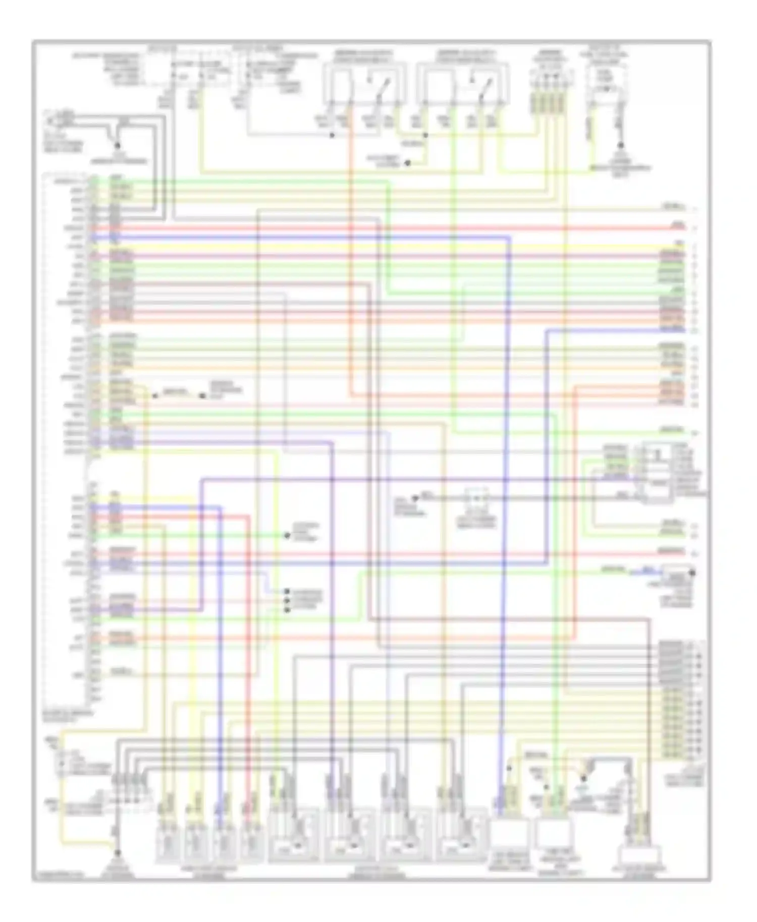 Civic Honda VII facelift (2003-2006): Wiring diagram engine performance 1.7l, hx m/t (1 of 3)
