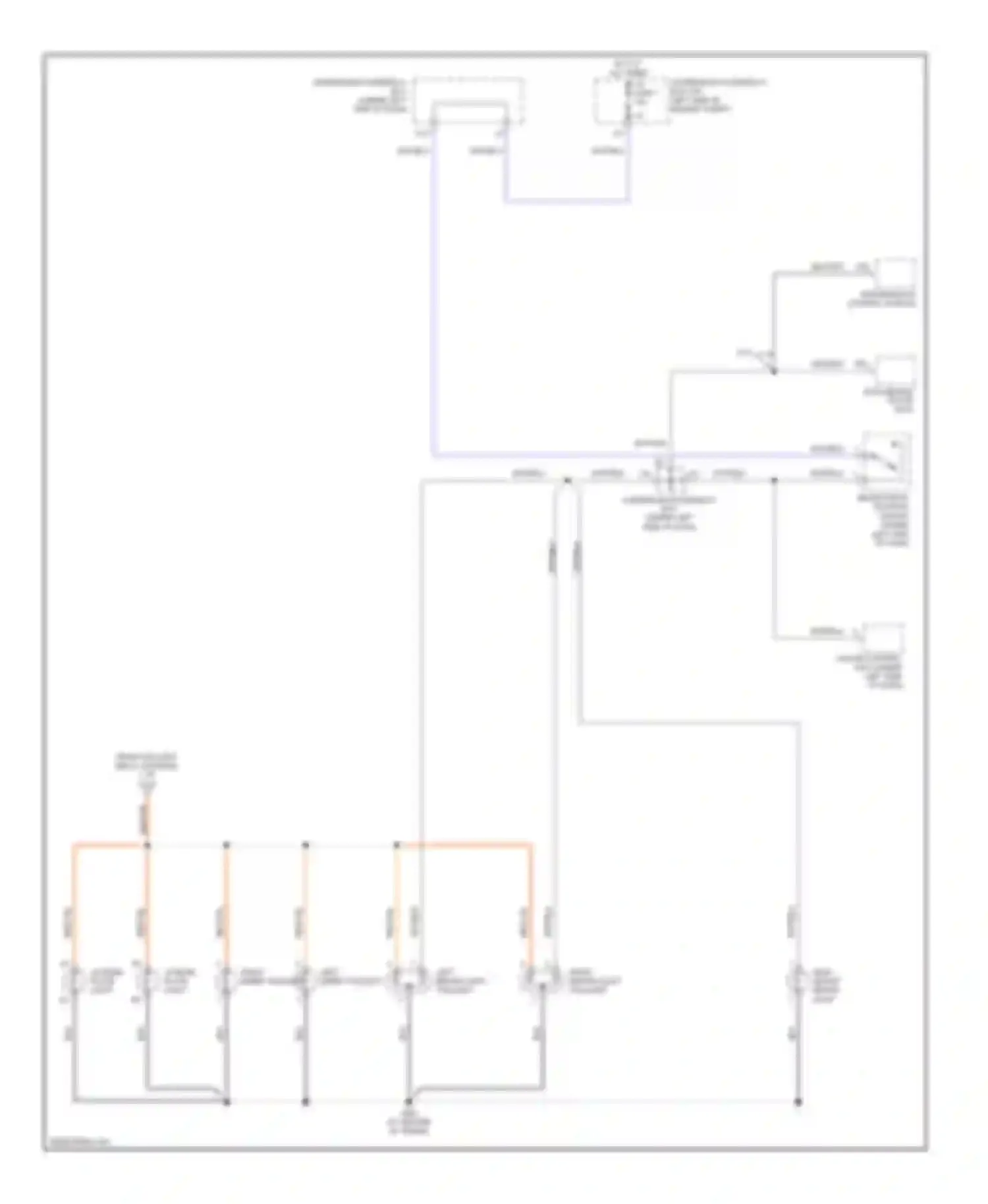 Civic Honda VII facelift (2003-2006): Exterior lamps circuit, hybrid (2 of 2)