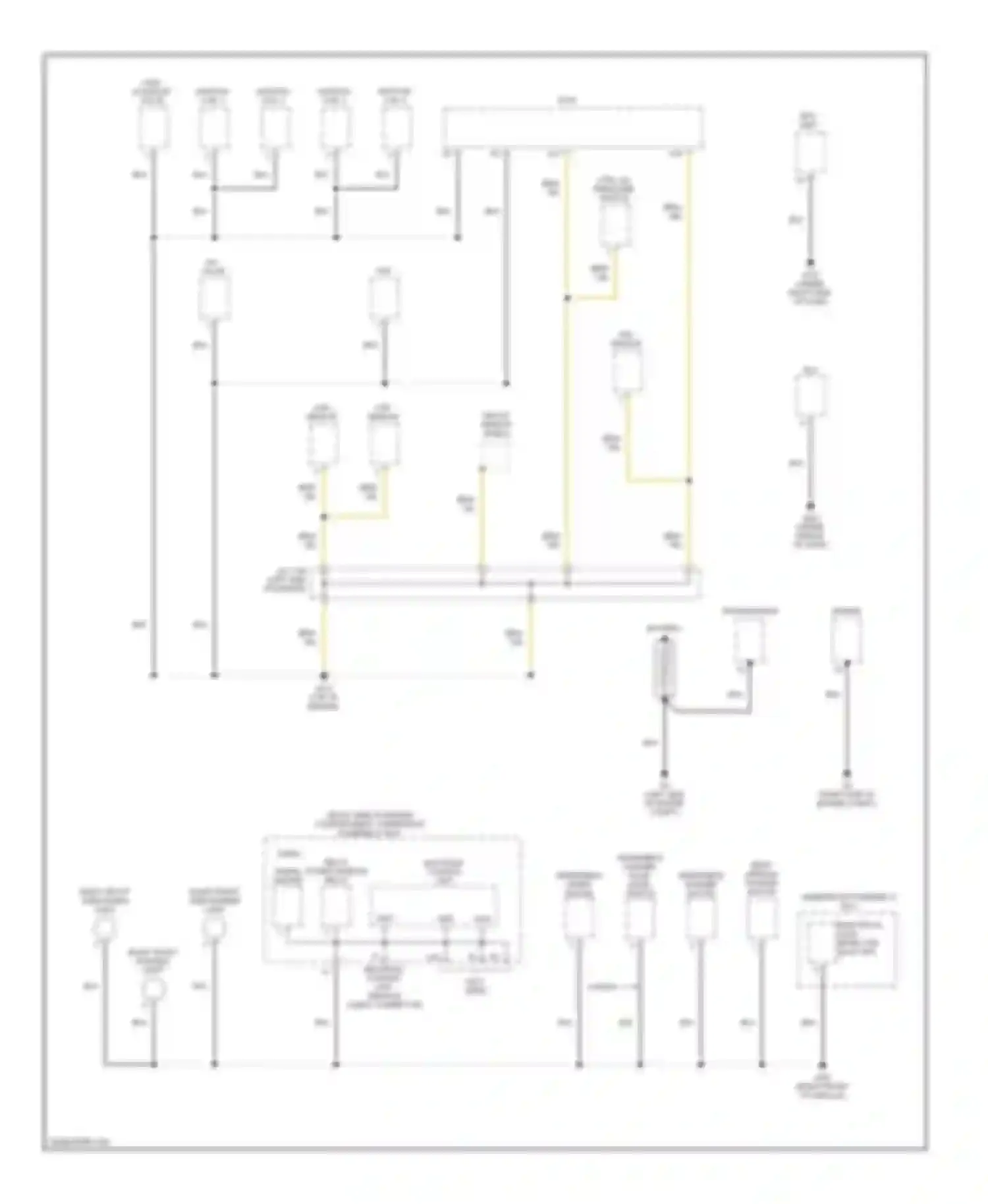Civic Honda VII facelift (2003-2006): Ground distribution circuit, hatchback (1 of 3)