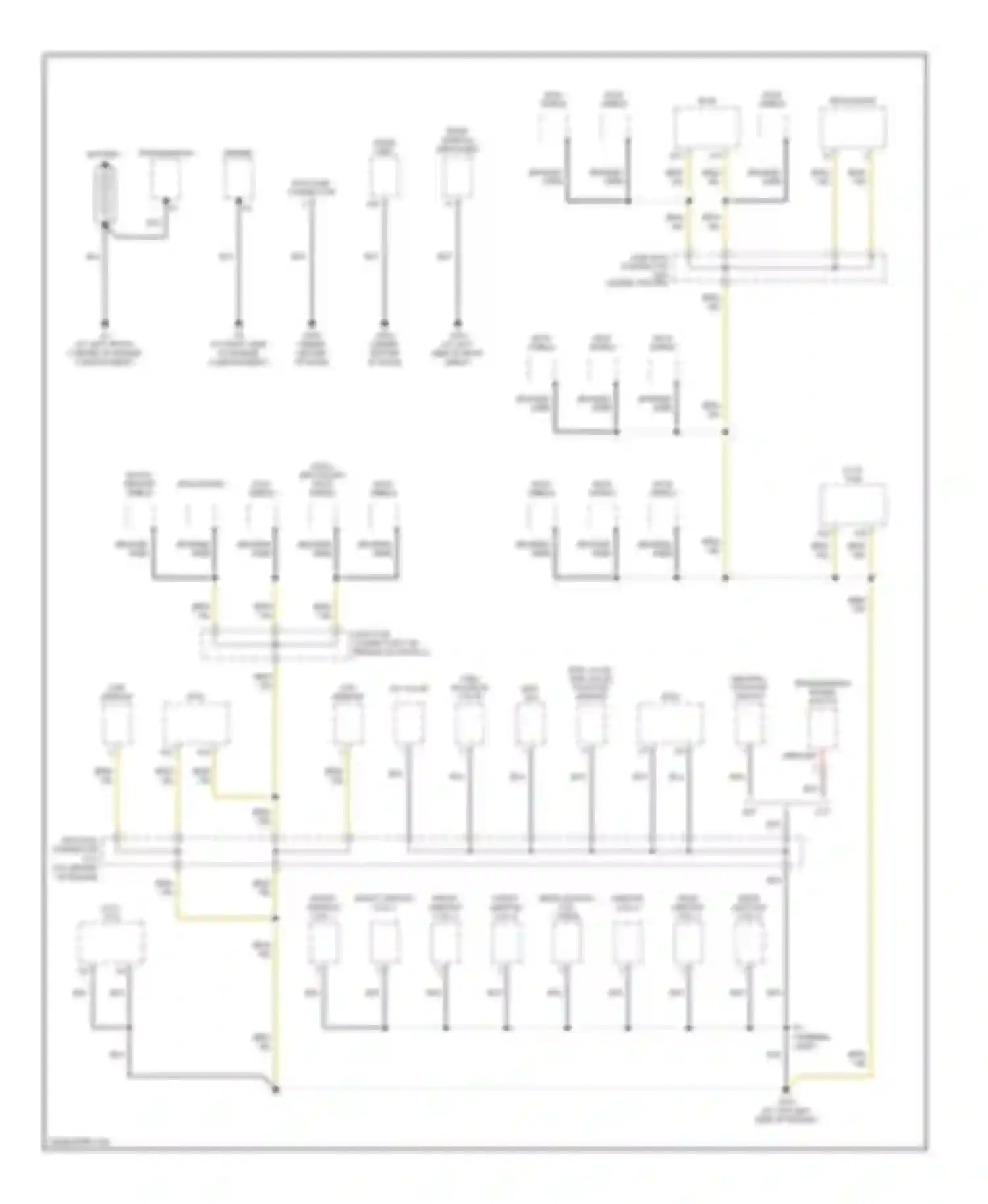 Civic Honda VII facelift (2003-2006): Ground distribution circuit, hybrid (1 of 3)