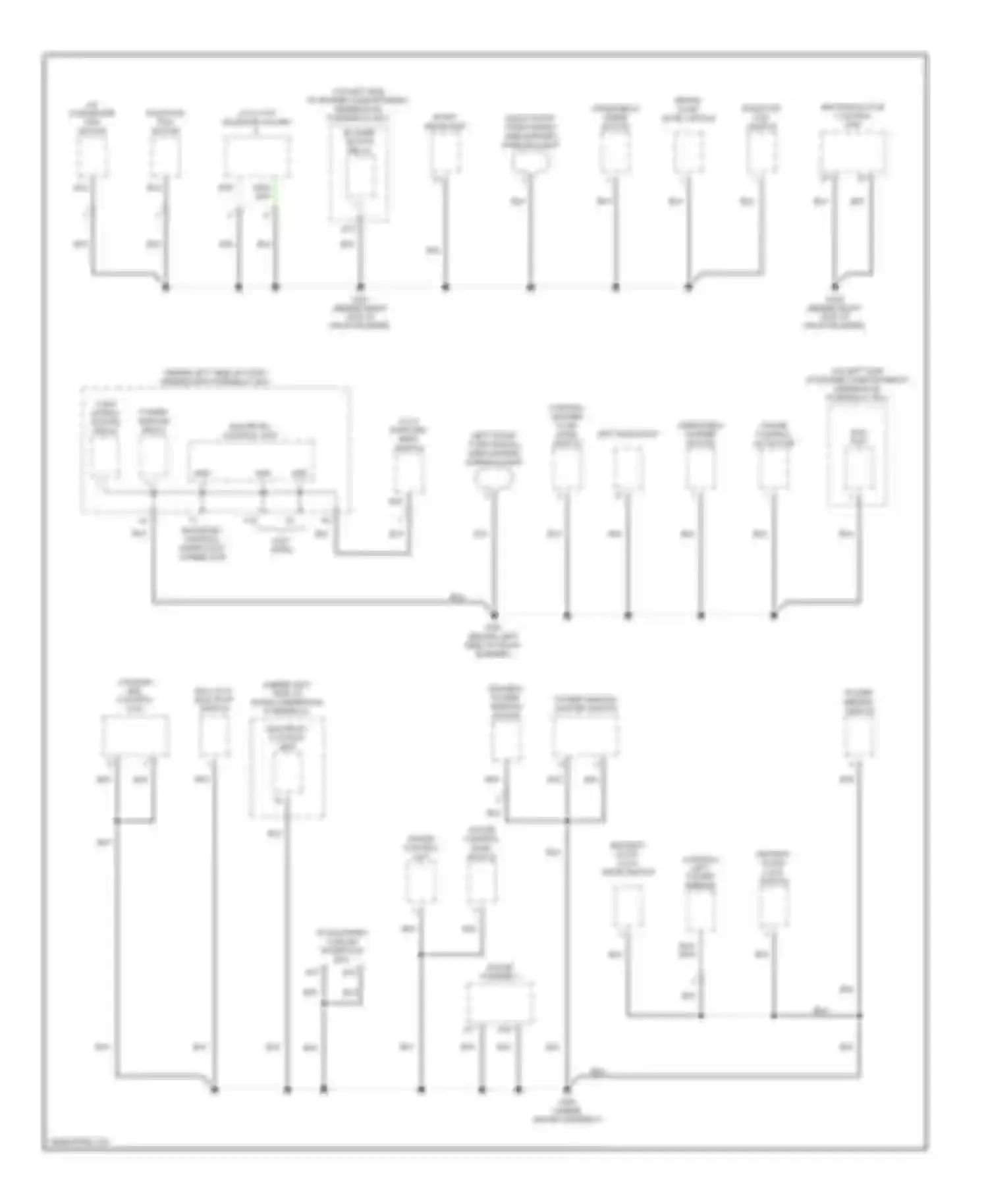 Civic Honda VII facelift (2003-2006): Ground distribution circuit, hybrid (2 of 3)