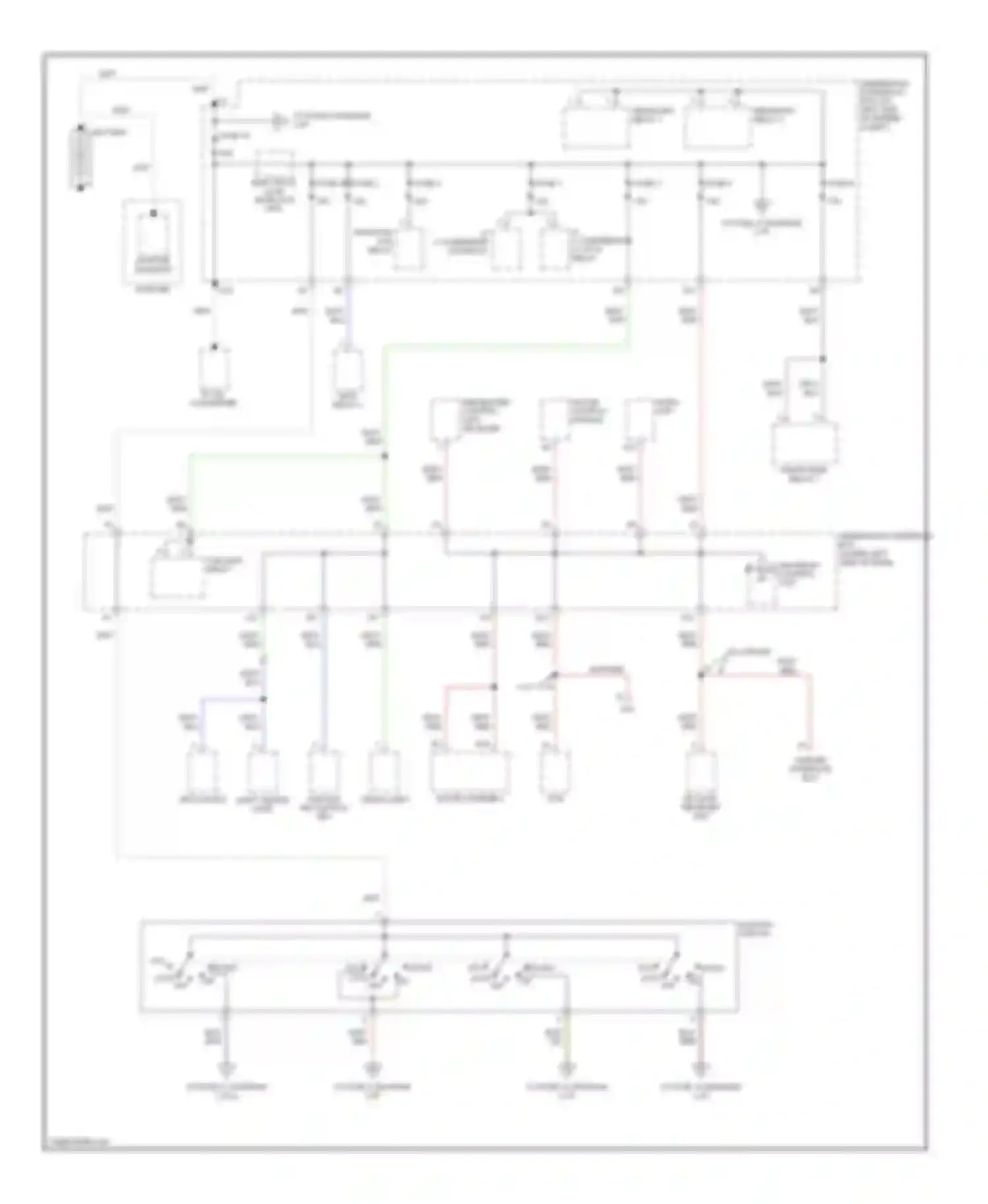 Civic Honda VII facelift (2003-2006): Power distribution circuit, hybrid (1 of 4)