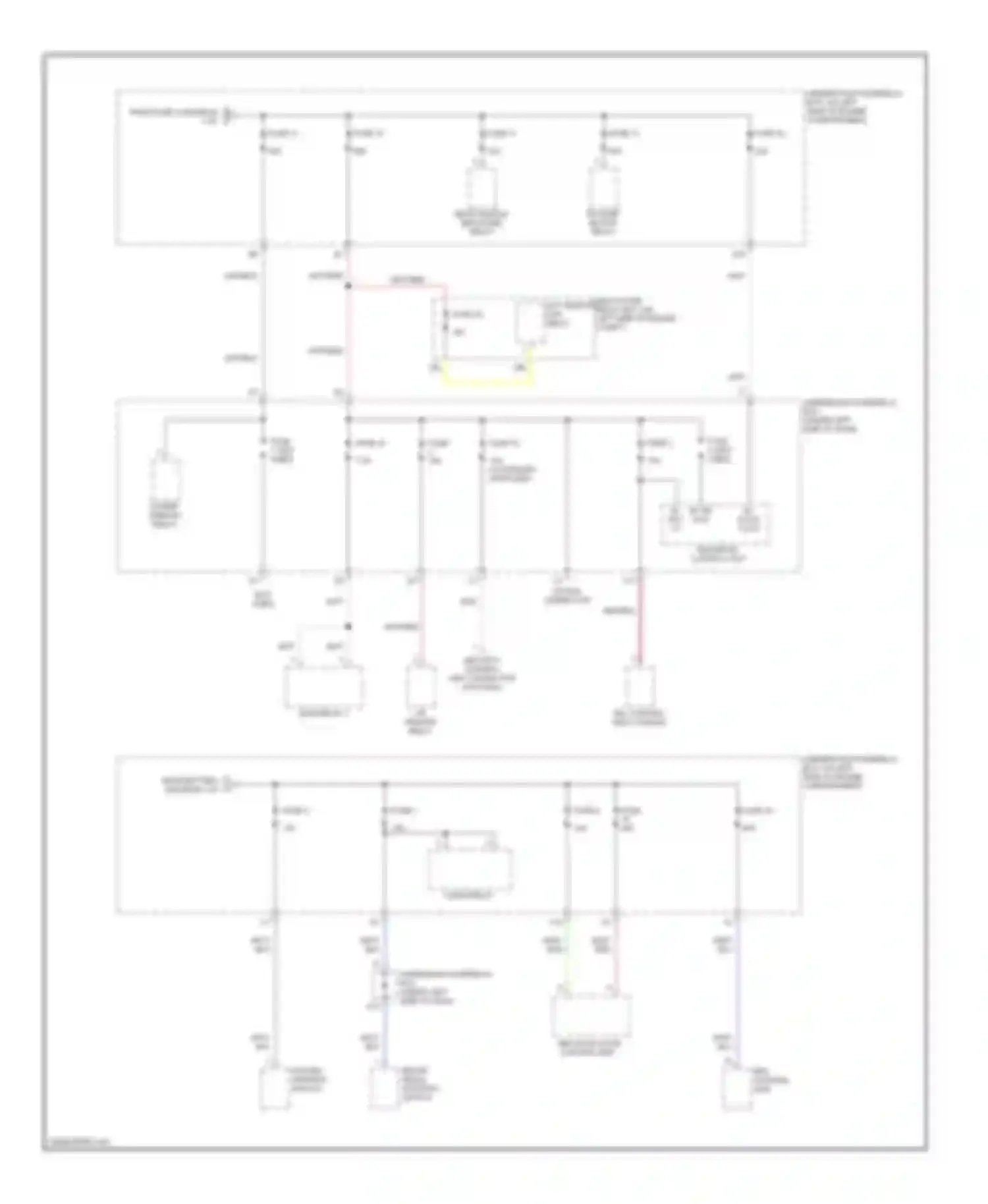 Civic Honda VII facelift (2003-2006): Power distribution circuit, hybrid (2 of 4)