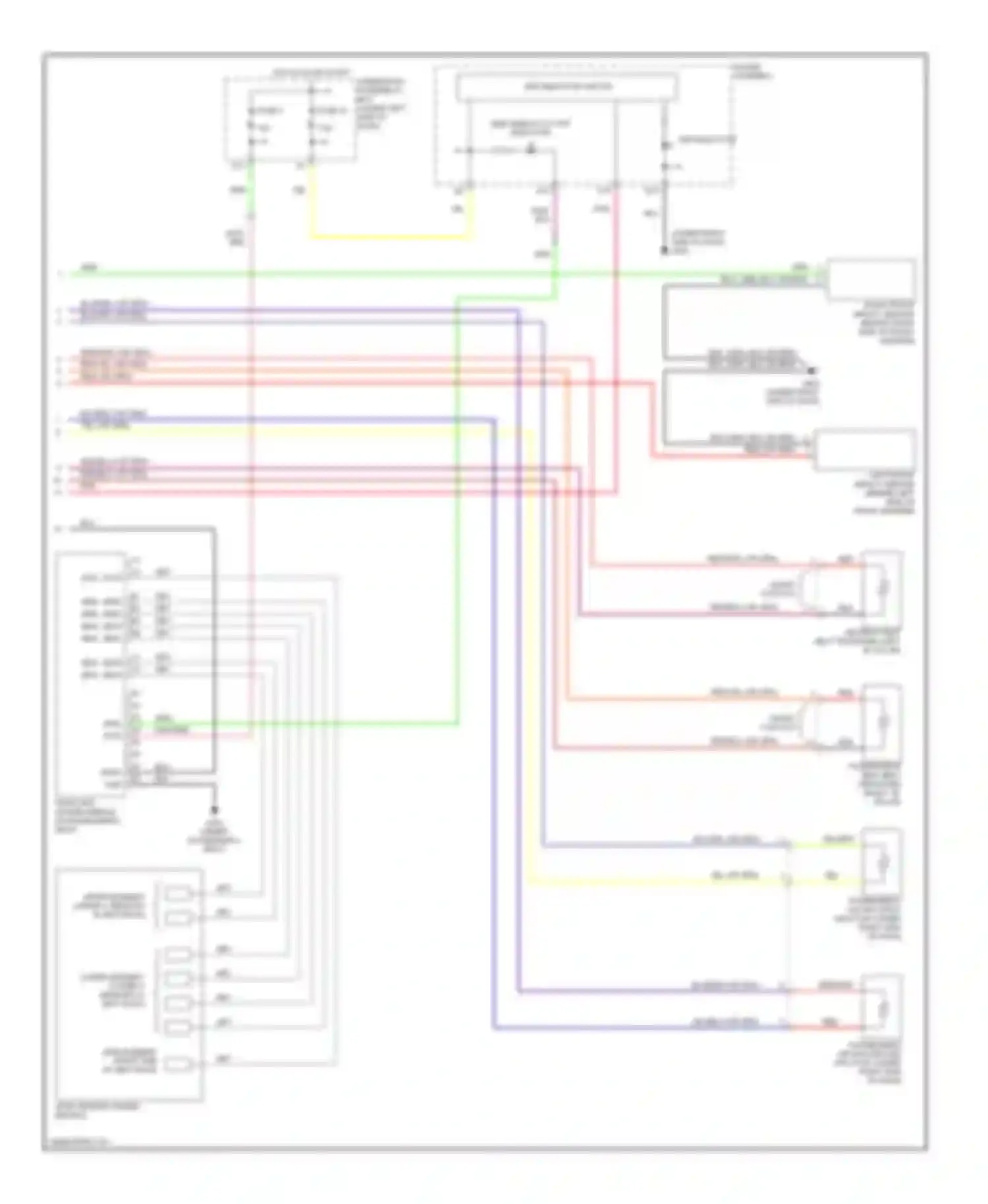 Civic Honda VII facelift (2003-2006): Supplemental restraints circuit, hatchback (2 of 2)