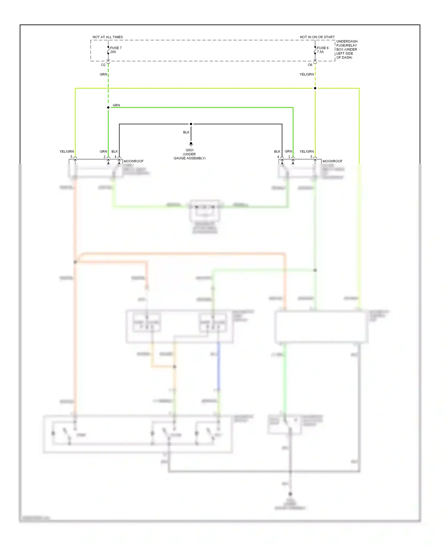 Wiring diagram blk for Honda Civic VII facelift (2003-2006) (119 of 149)