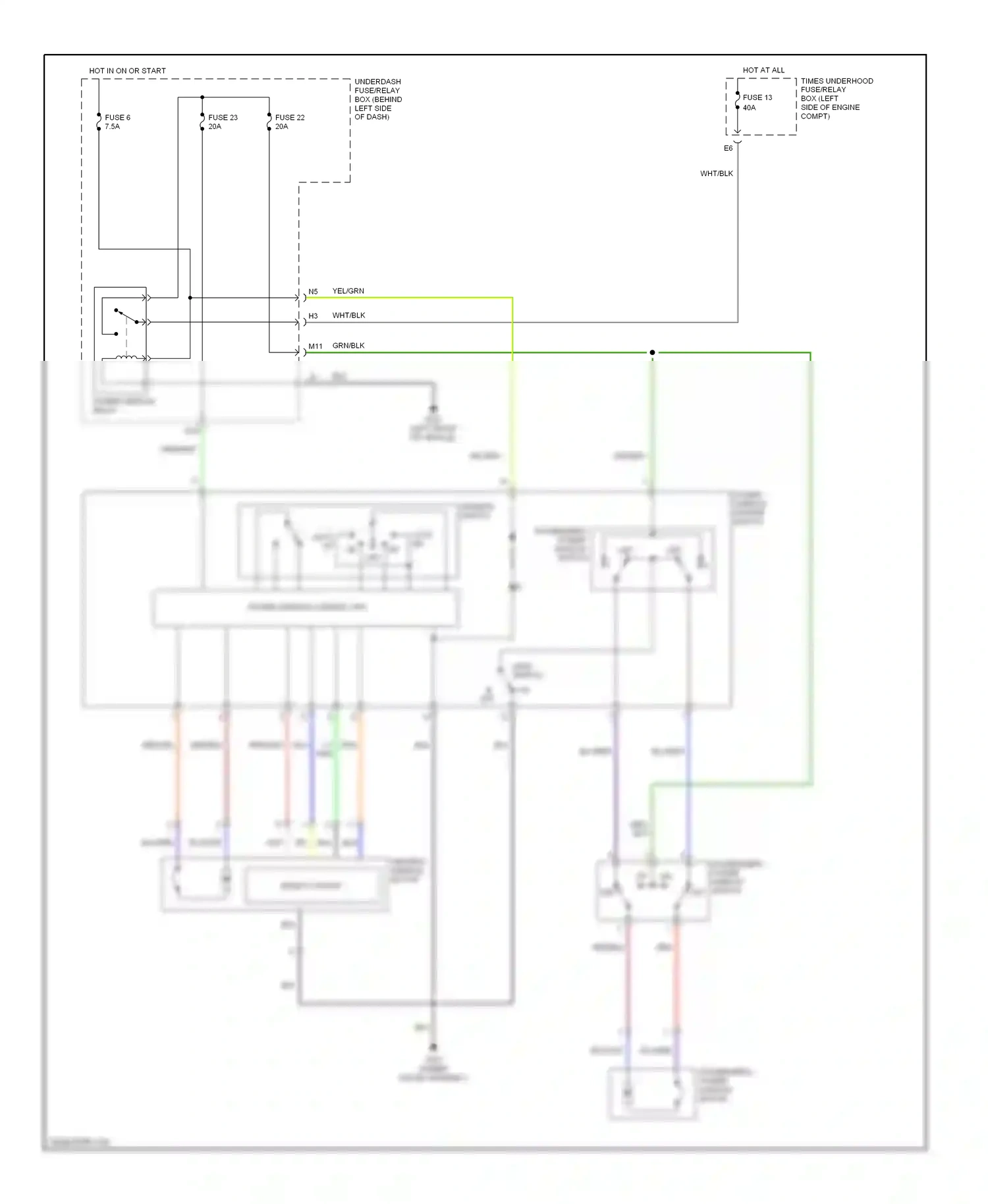 Wiring diagram blk for Honda Civic VII facelift (2003-2006) (123 of 149)