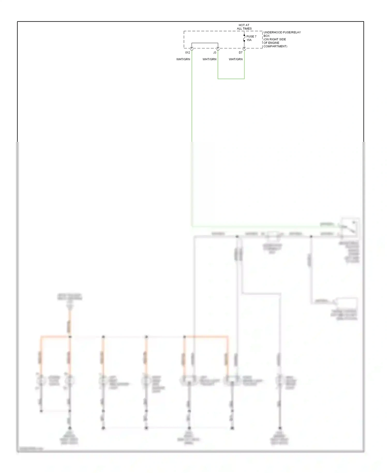 Wiring diagram blk for Honda Civic VII facelift (2003-2006) (71 of 149)