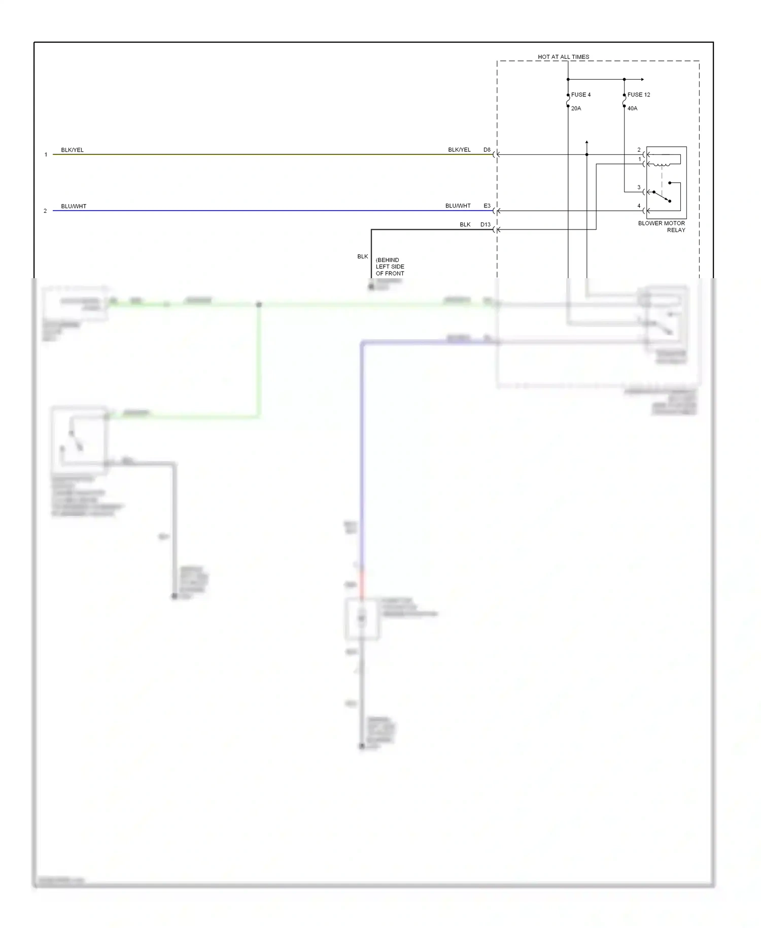 Wiring diagram blk for Honda Civic VII facelift (2003-2006) (6 of 149)