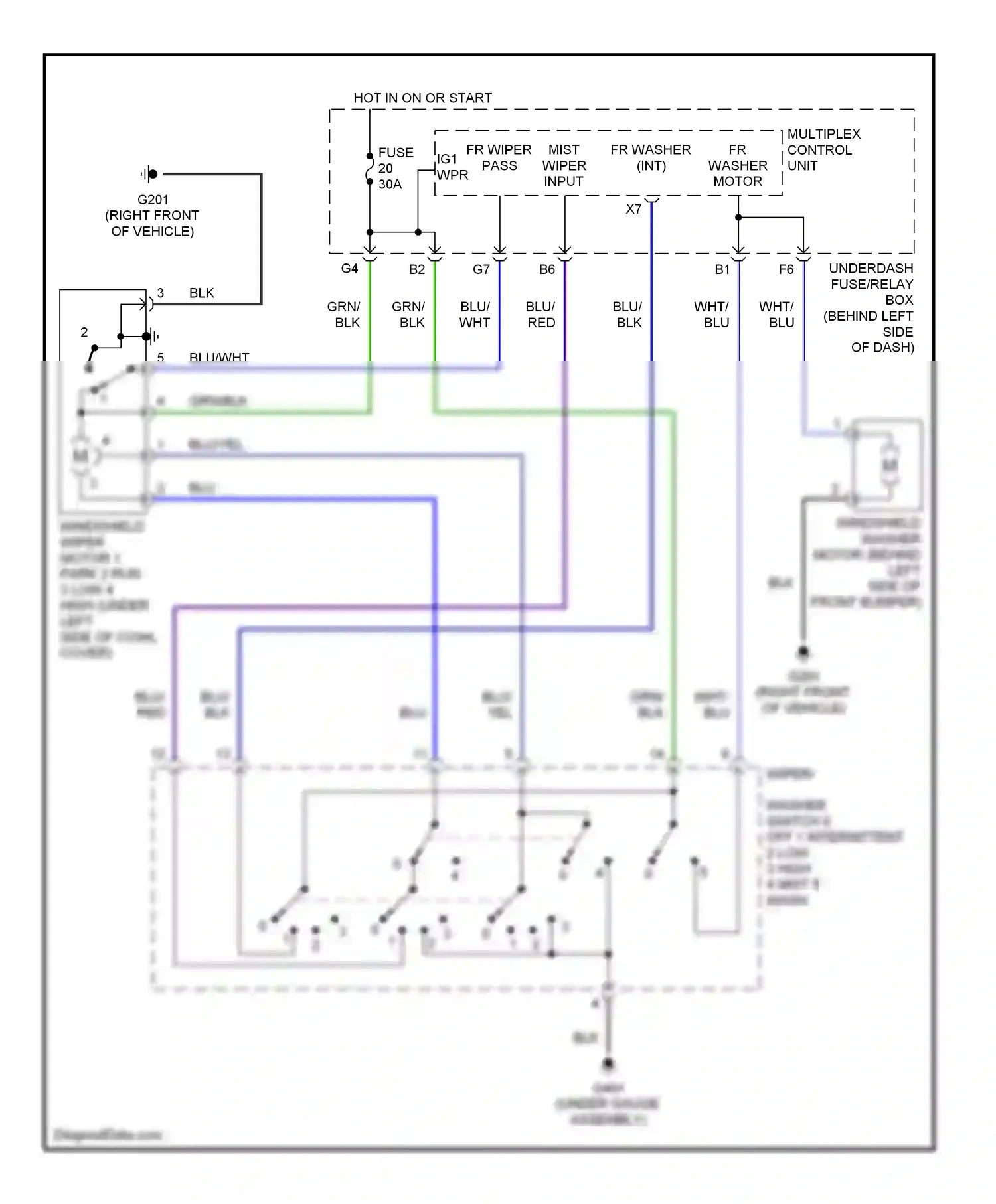 Wiring diagram blk for Honda Civic VII facelift (2003-2006) (144 of 149)