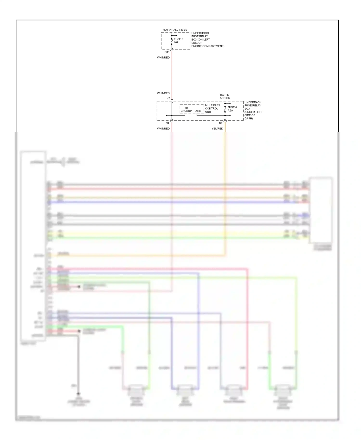 Wiring diagram blk for Honda Civic VII facelift (2003-2006) (142 of 149)