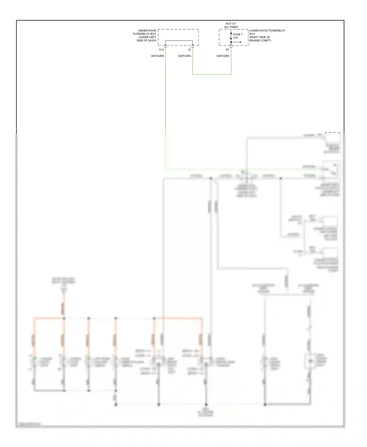 Wiring diagram blk for Honda Civic VII facelift (2003-2006) (65 of 149)