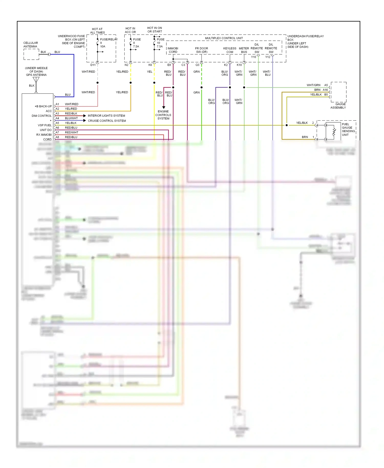Wiring diagram blu for Honda Civic VII facelift (2003-2006) (82 of 123)