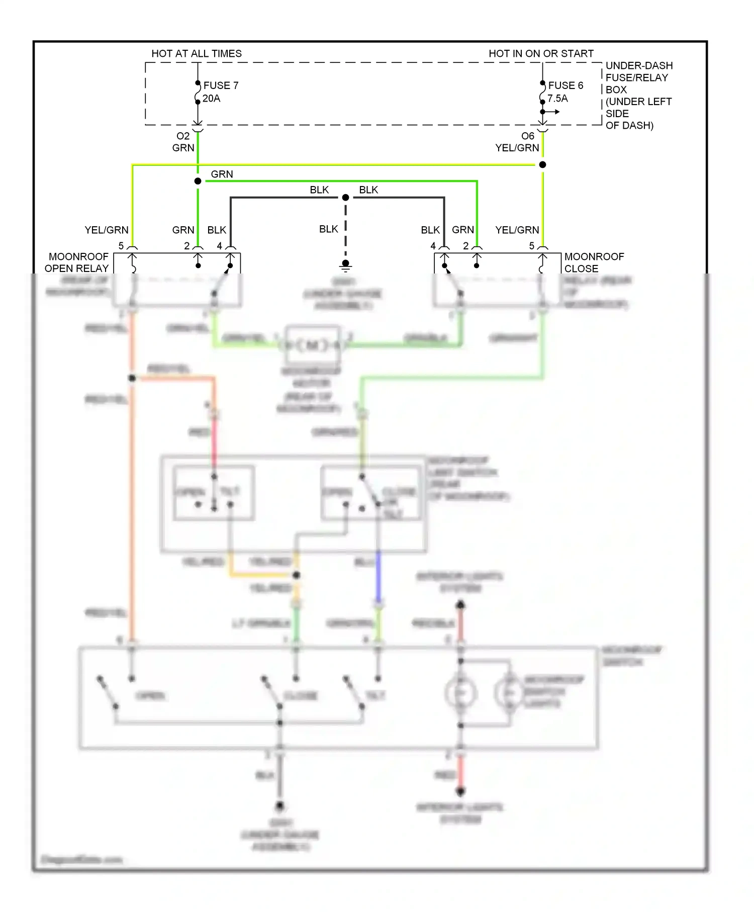 Wiring diagram blu for Honda Civic VII facelift (2003-2006) (96 of 123)