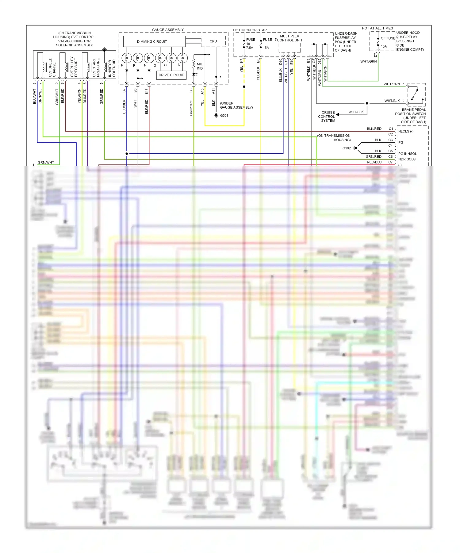 Wiring diagram blu for Honda Civic VII facelift (2003-2006) (48 of 123)