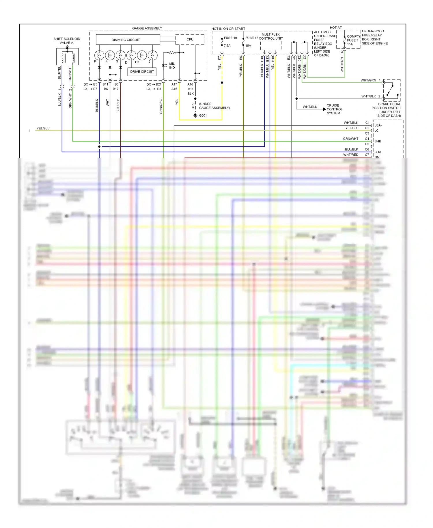 Wiring diagram blu for Honda Civic VII facelift (2003-2006) (60 of 123)