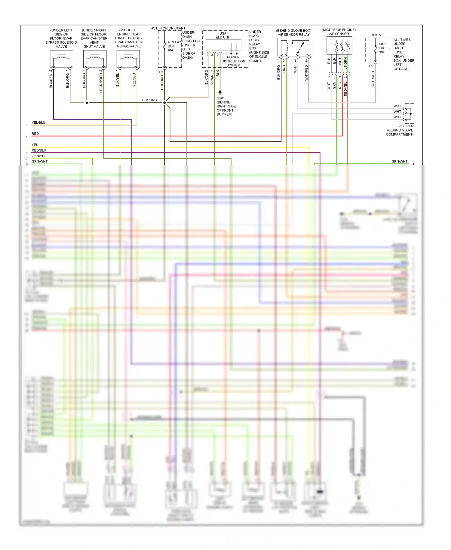 Wiring diagram blu for Honda Civic VII facelift (2003-2006) (47 of 123)