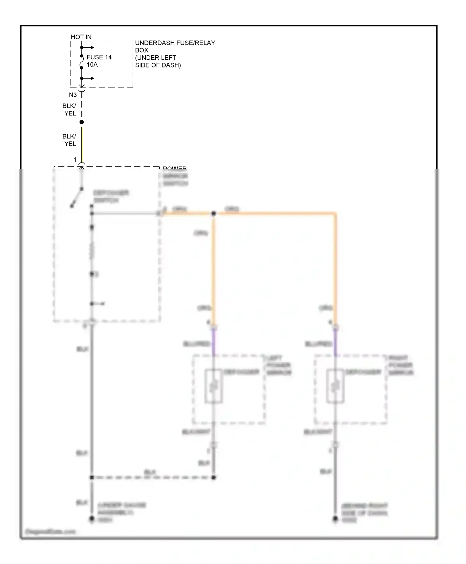 Wiring diagram blu/red for Honda Civic VII facelift (2003-2006) (18 of 67)