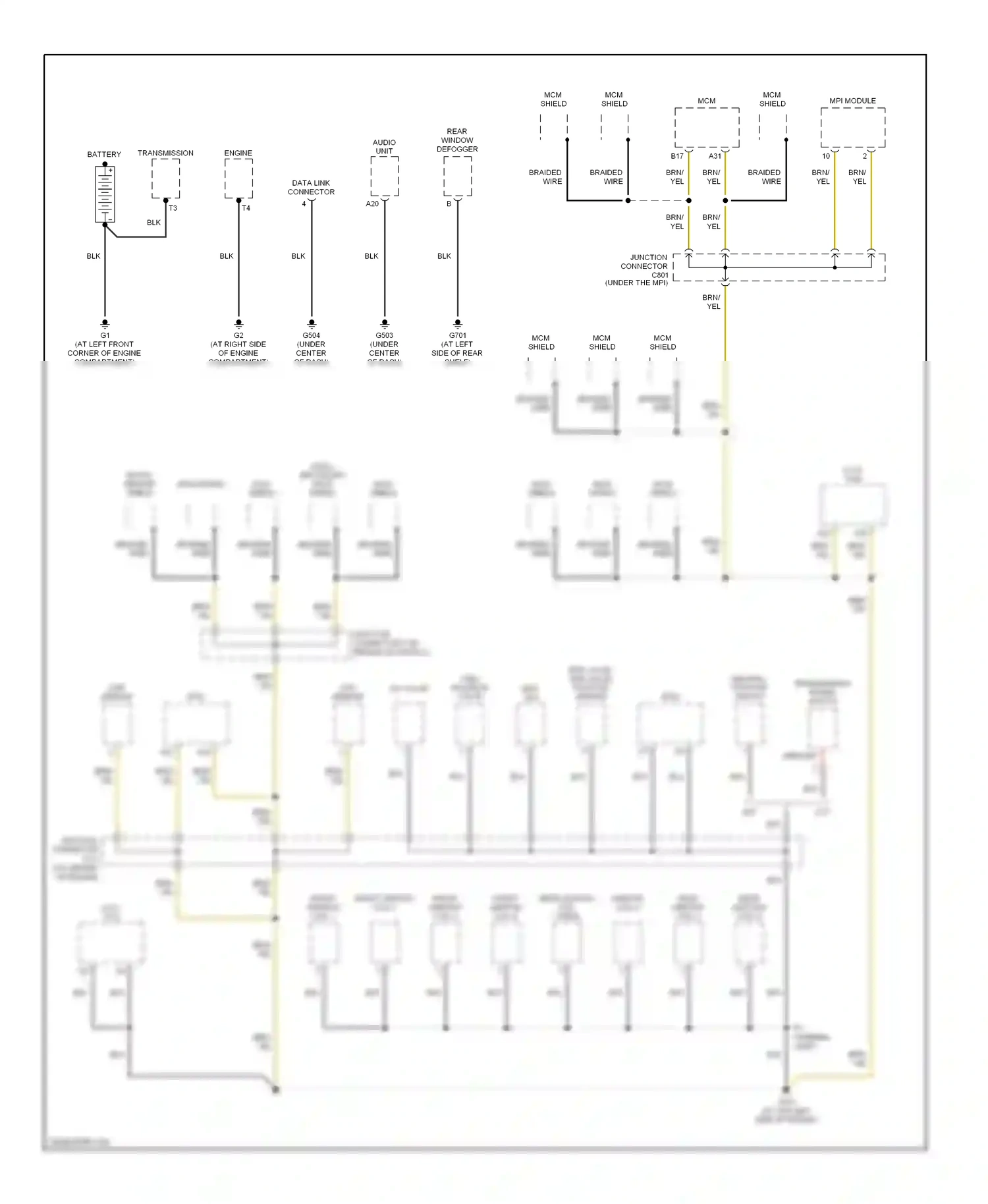 Wiring diagram cmp sensor ecm for Honda Civic VII facelift (2003-2006) (1 of 1)