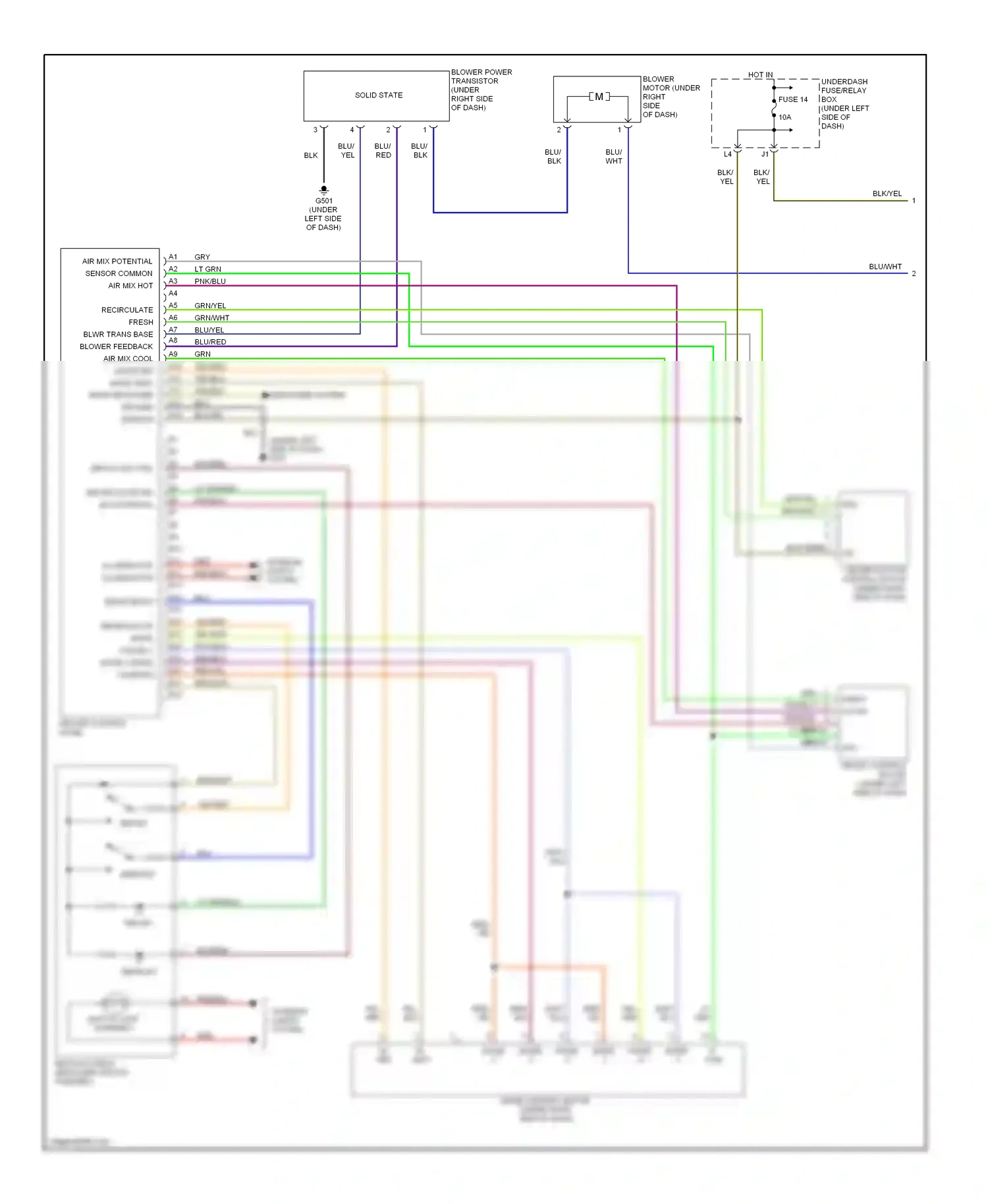 Wiring diagram defog led ctrl for Honda Civic VII facelift (2003-2006) (1 of 1)