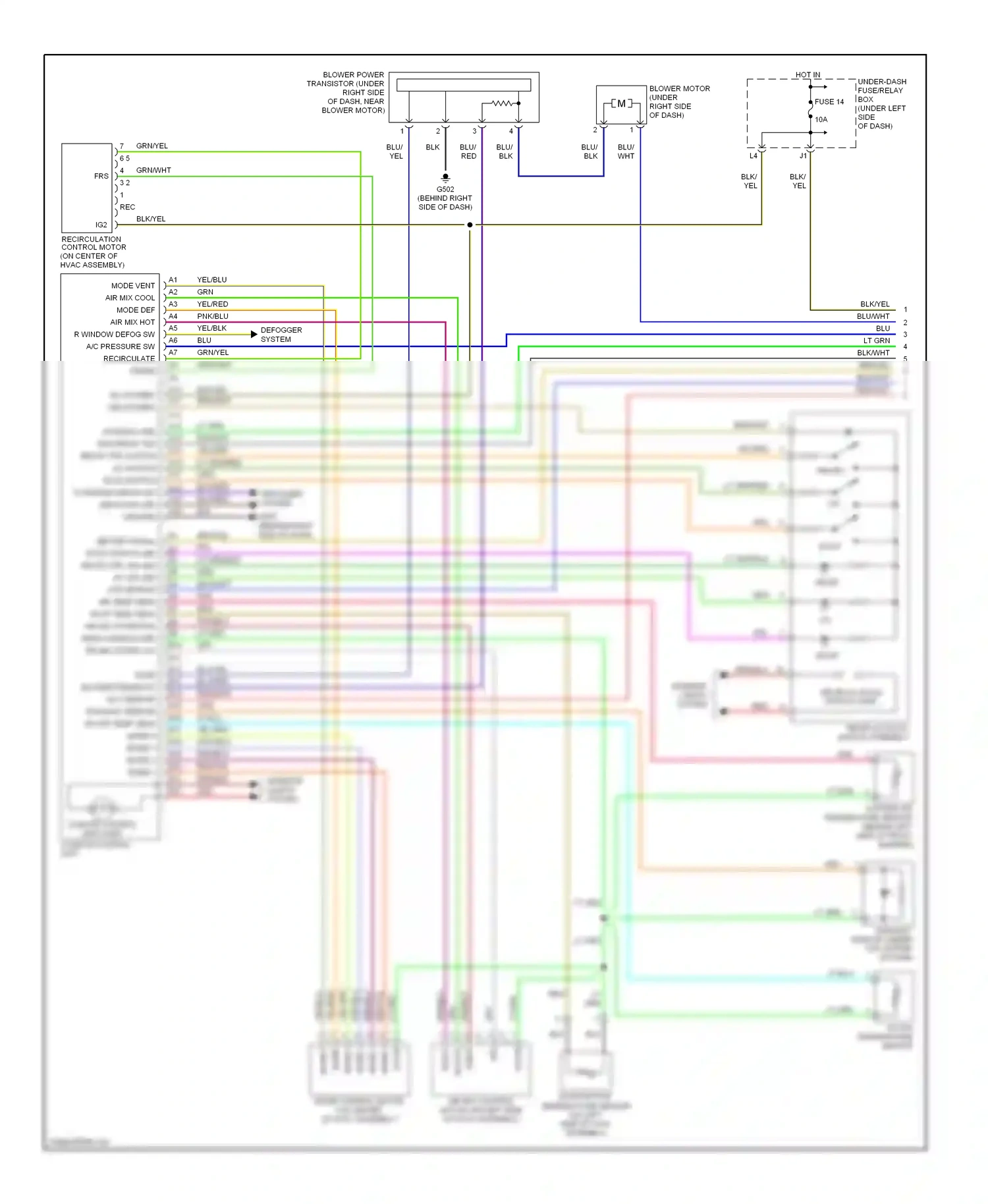Wiring diagram m-vent for Honda Civic VII facelift (2003-2006) (1 of 4)