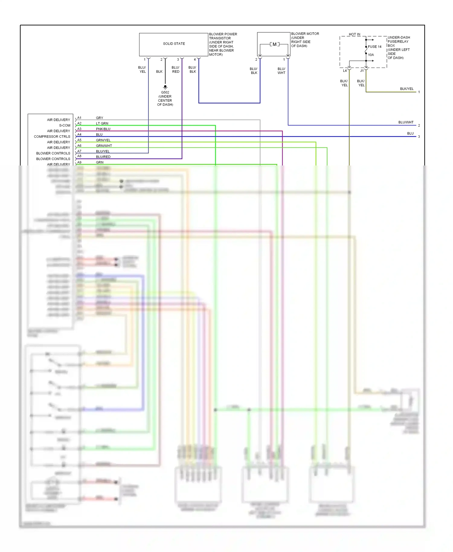 Wiring diagram m-vent for Honda Civic VII facelift (2003-2006) (3 of 4)