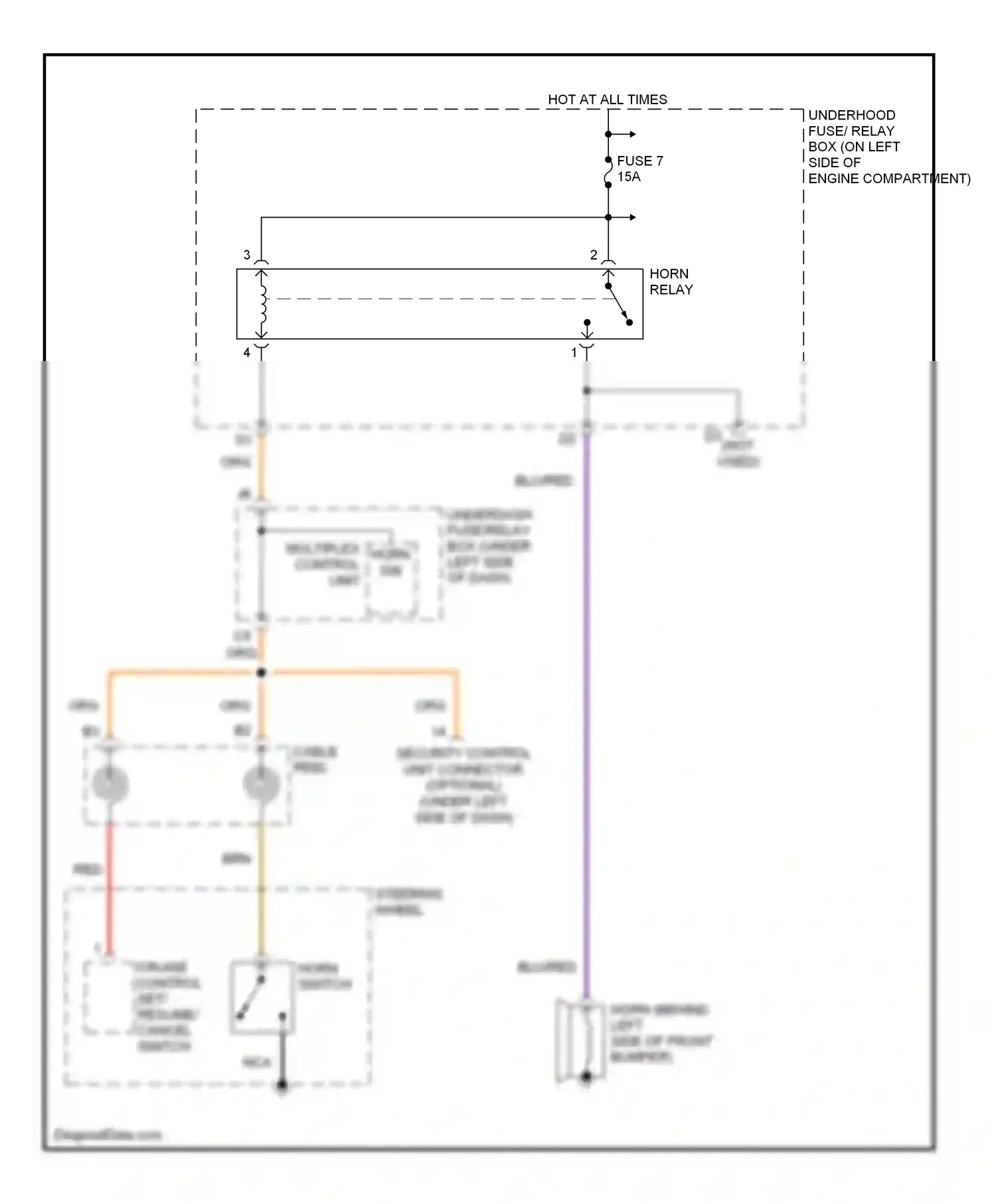 Wiring diagram nca for Honda Civic VII facelift (2003-2006) (3 of 11)