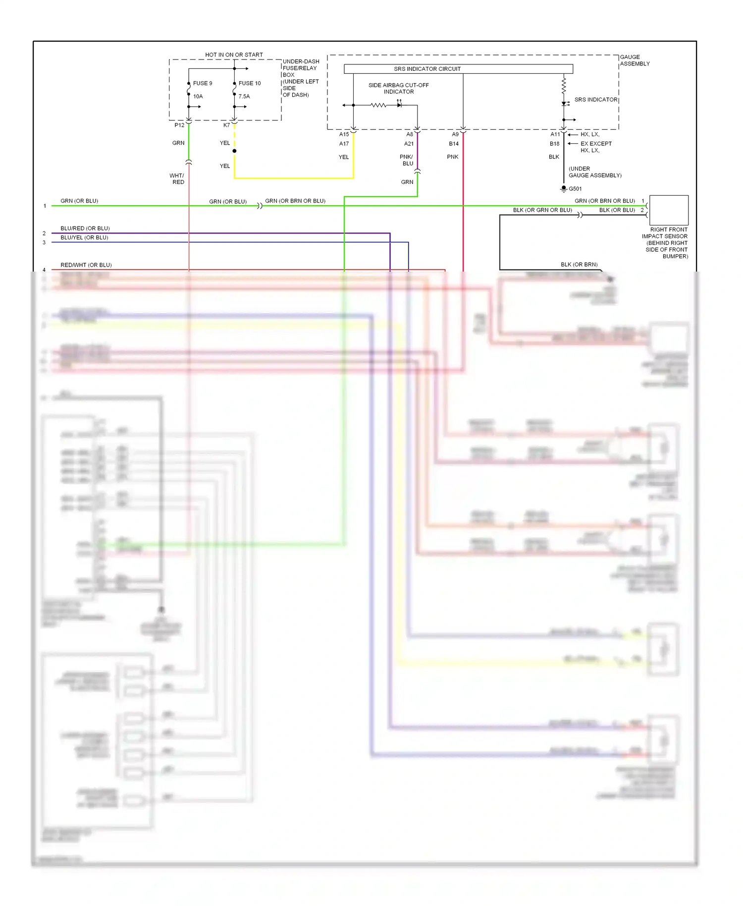 Wiring diagram (or for Honda Civic VII facelift (2003-2006) (3 of 4)