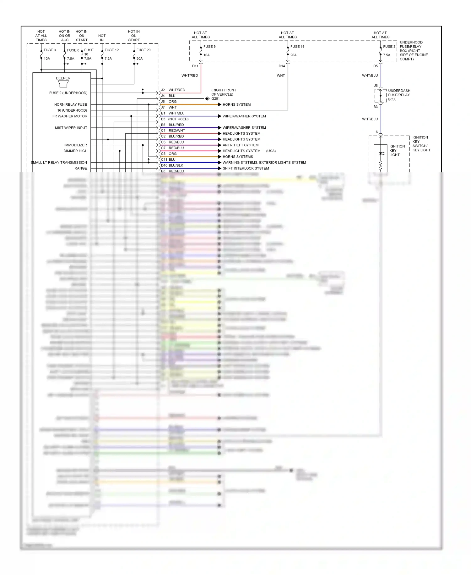 Wiring diagram org/ for Honda Civic VII facelift (2003-2006) (6 of 64)
