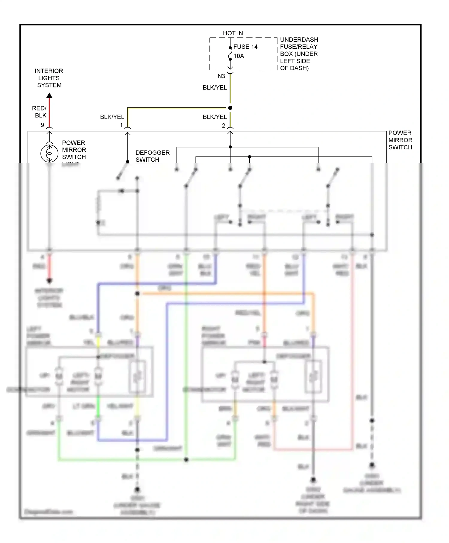 Wiring diagram org/ for Honda Civic VII facelift (2003-2006) (50 of 64)