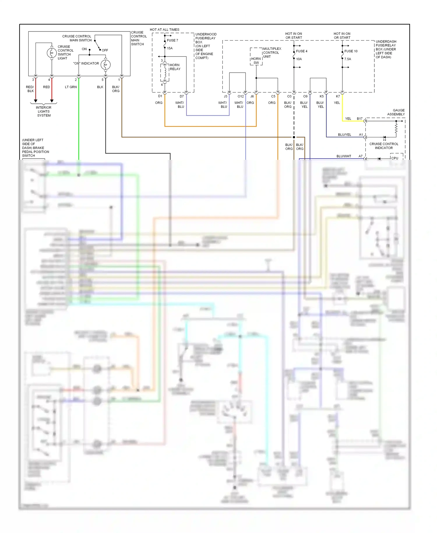 Wiring diagram red for Honda Civic VII facelift (2003-2006) (66 of 125)