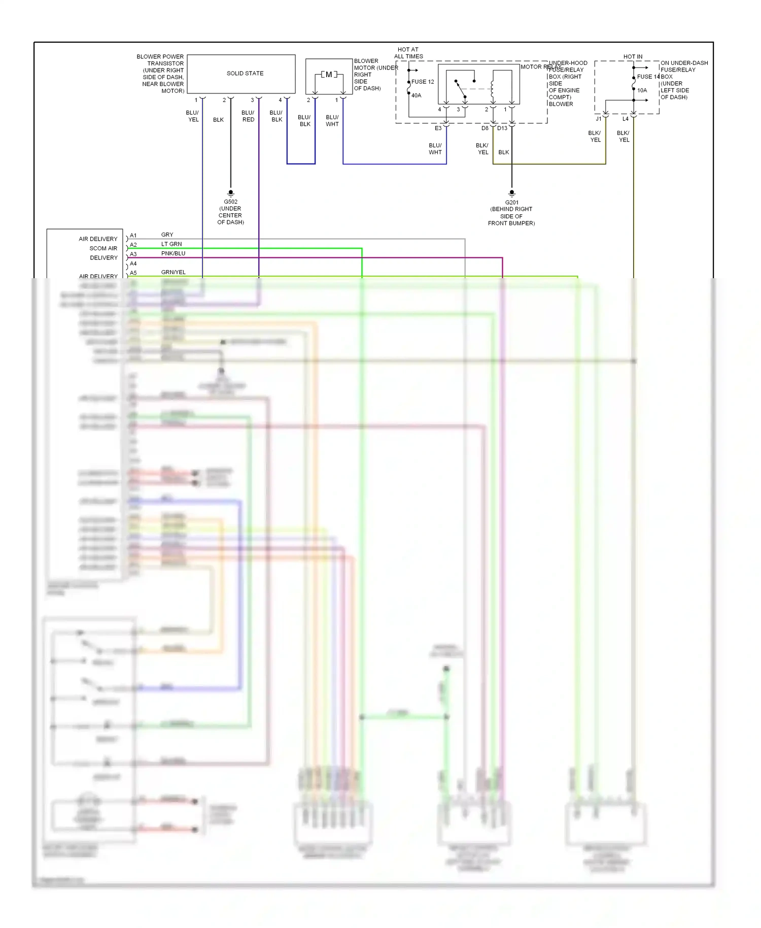 Wiring diagram red for Honda Civic VII facelift (2003-2006) (4 of 125)