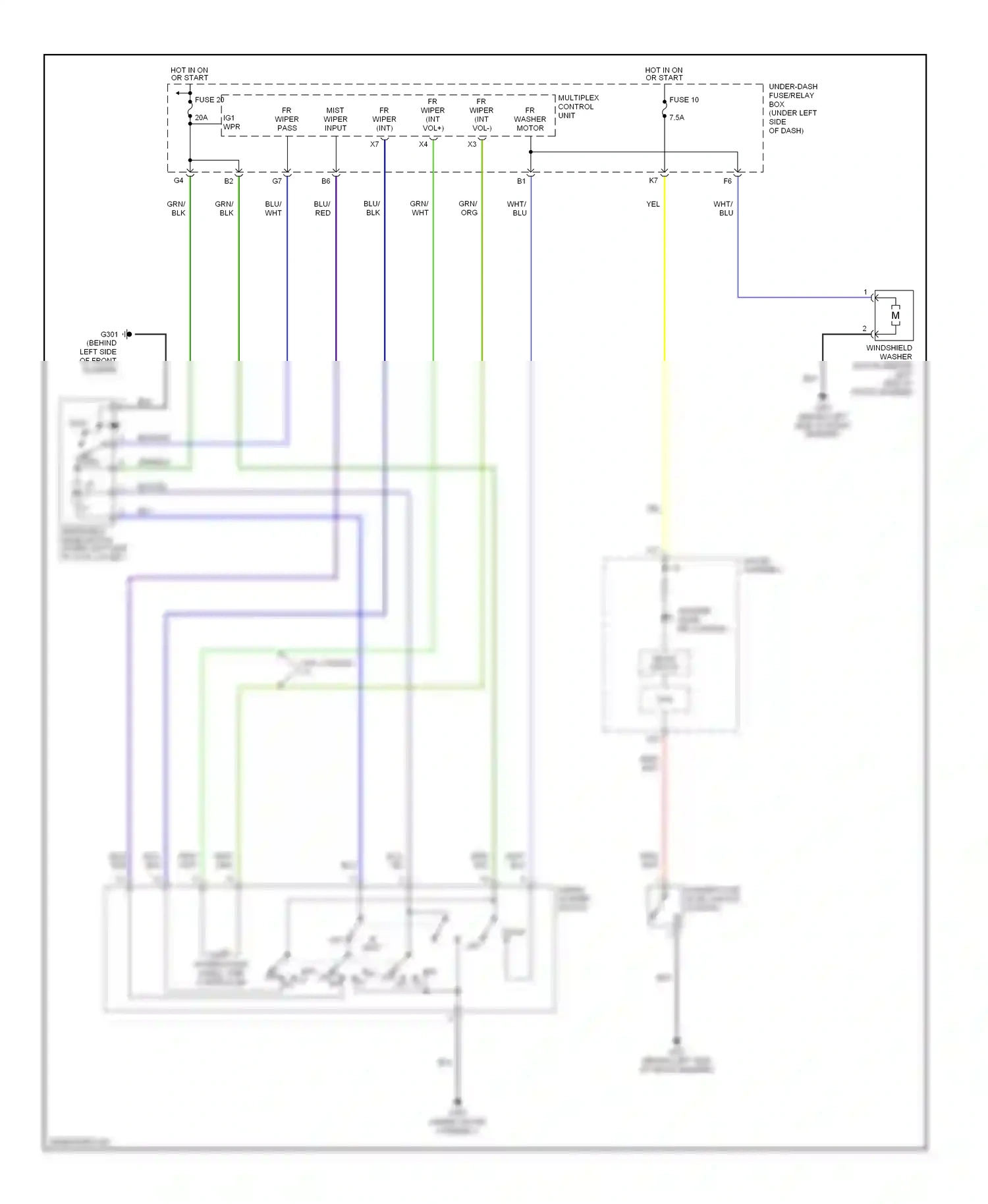 Wiring diagram red for Honda Civic VII facelift (2003-2006) (121 of 125)