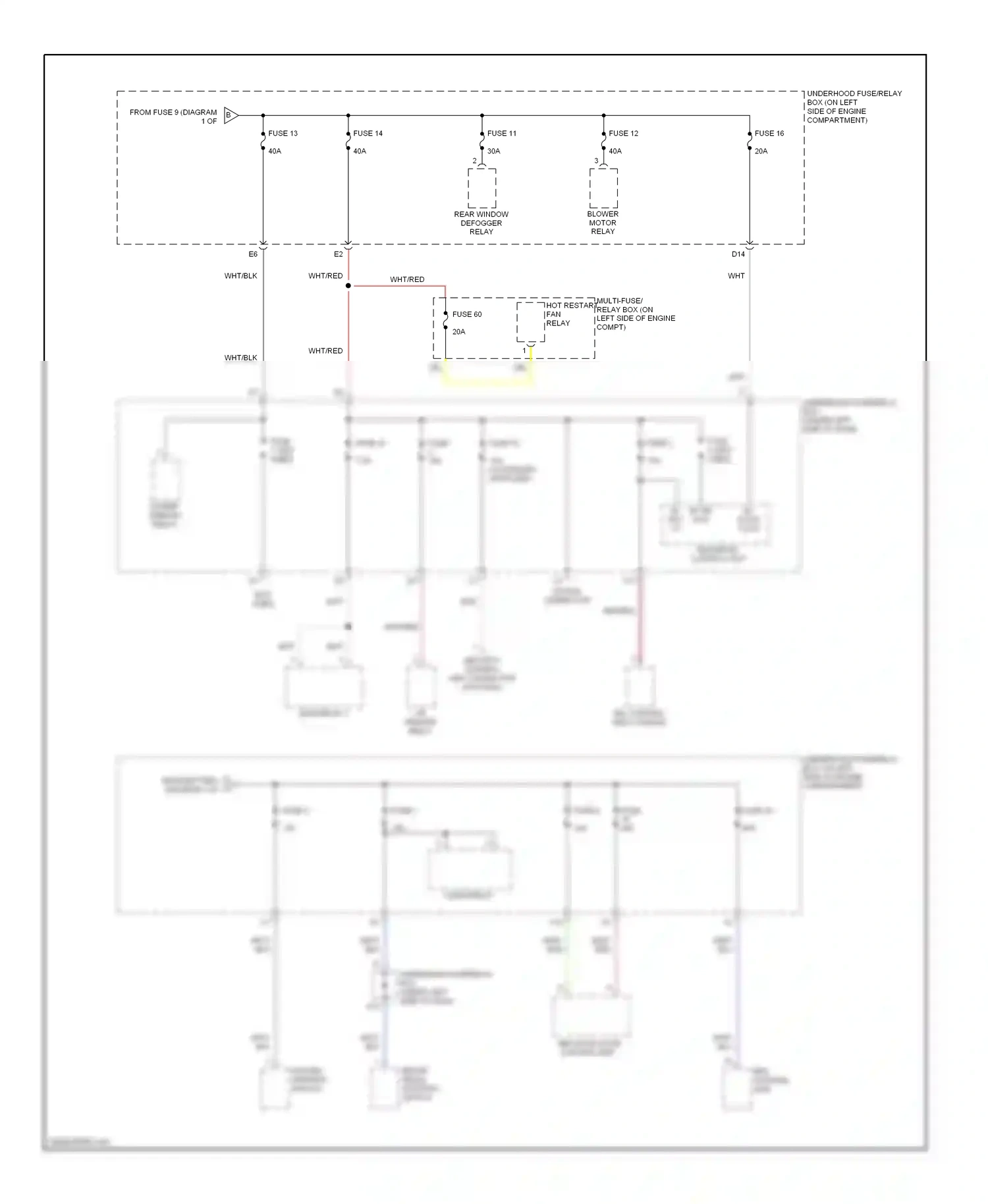 Wiring diagram red for Honda Civic VII facelift (2003-2006) (89 of 125)