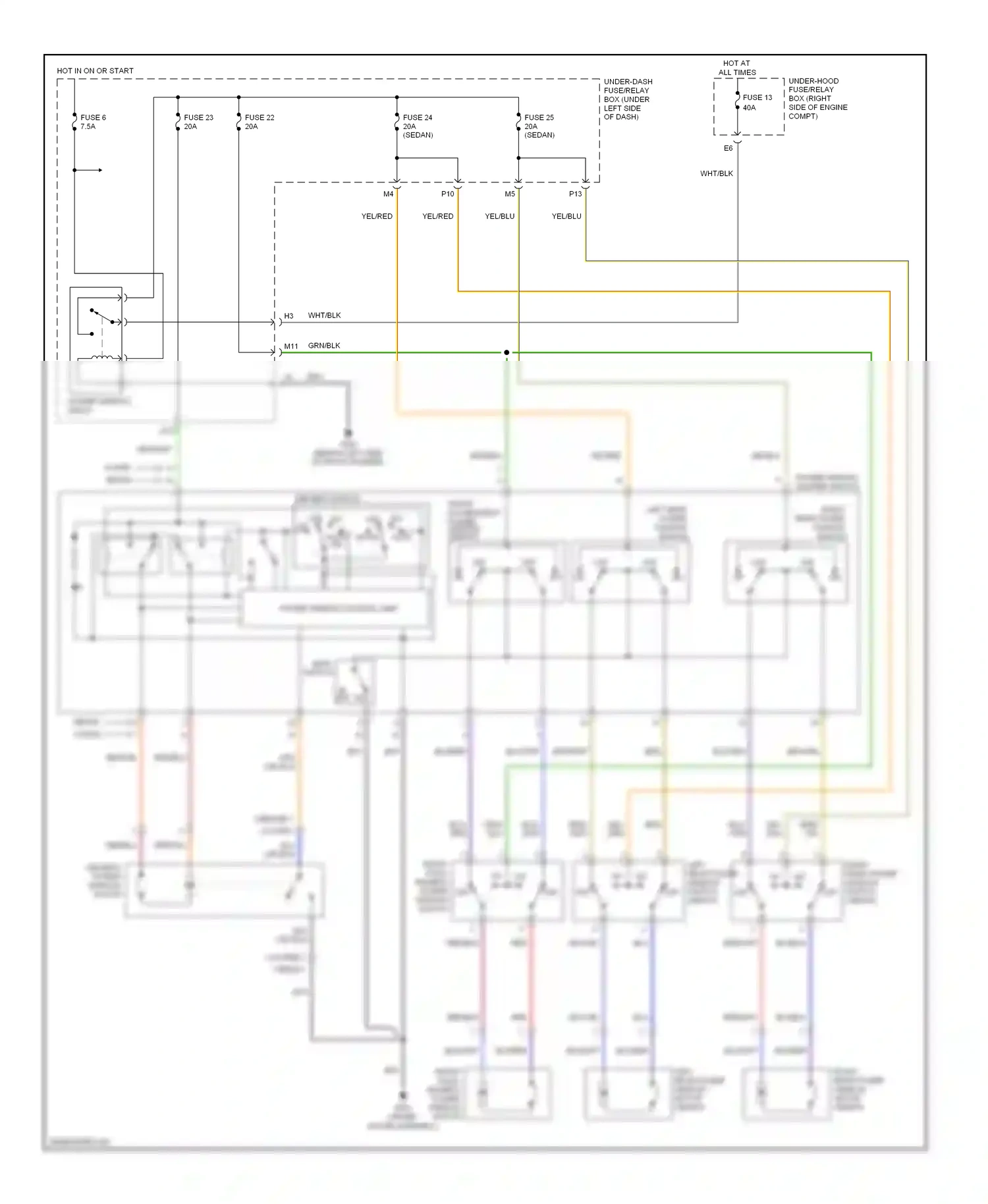 Wiring diagram red for Honda Civic VII facelift (2003-2006) (99 of 125)