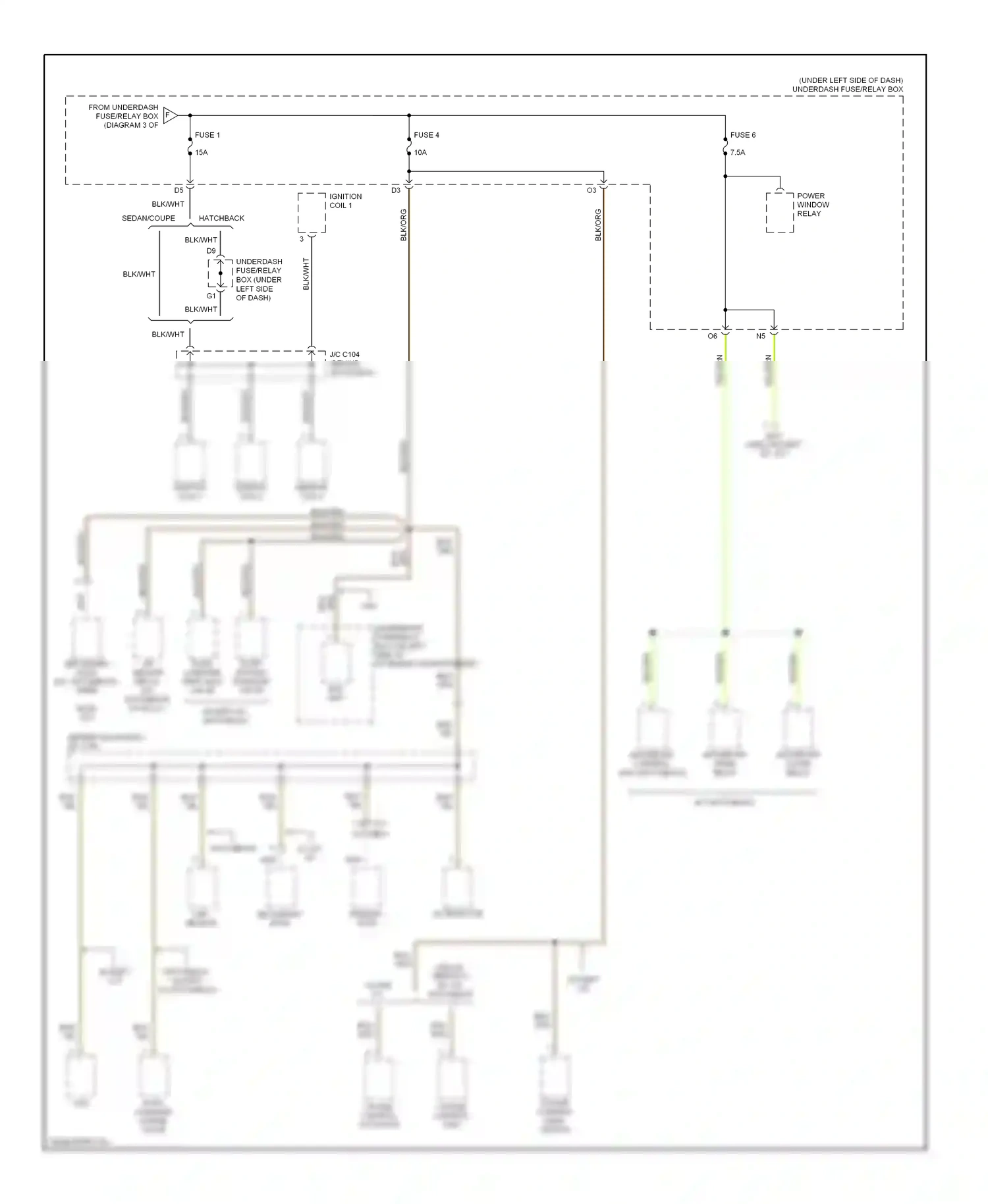 Wiring diagram secondary cmp sensor for Honda Civic VII facelift (2003-2006) (1 of 1)