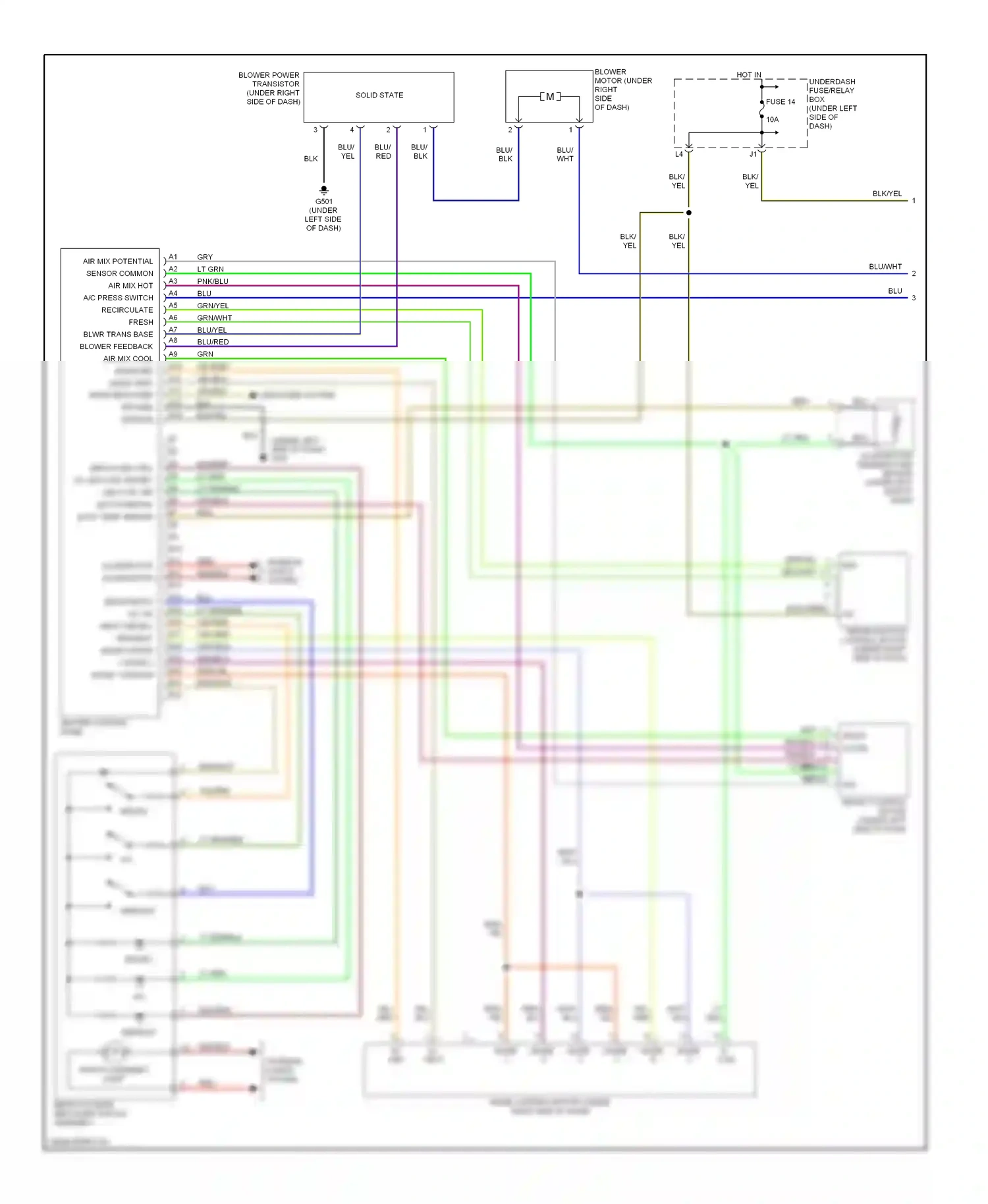 Wiring diagram switch assembly light for Honda Civic VII facelift (2003-2006) (3 of 3)