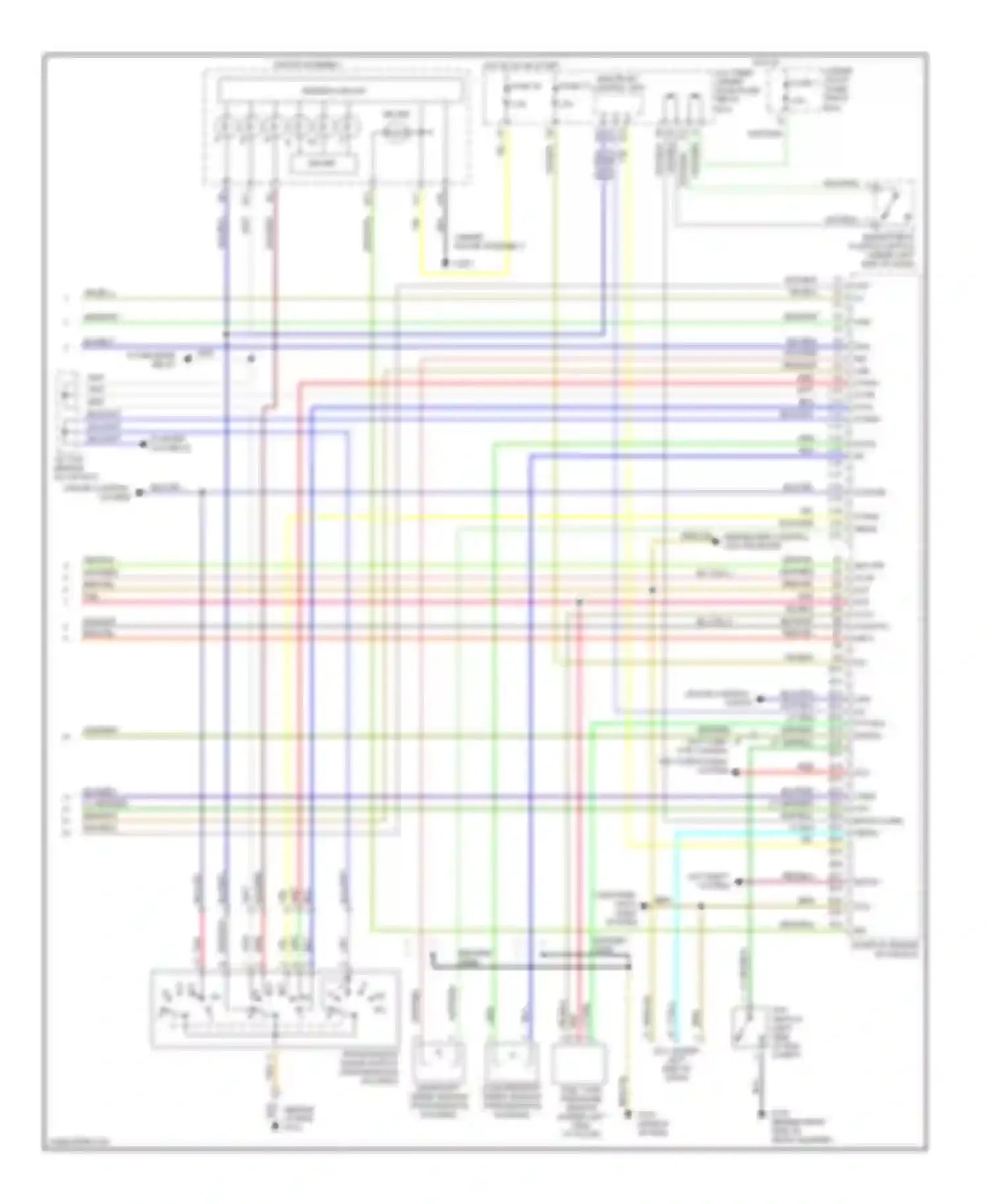 Civic Honda VII (2000-2003): Wiring diagram engine performance 1.7ls, except hx & gx (3 of 3)