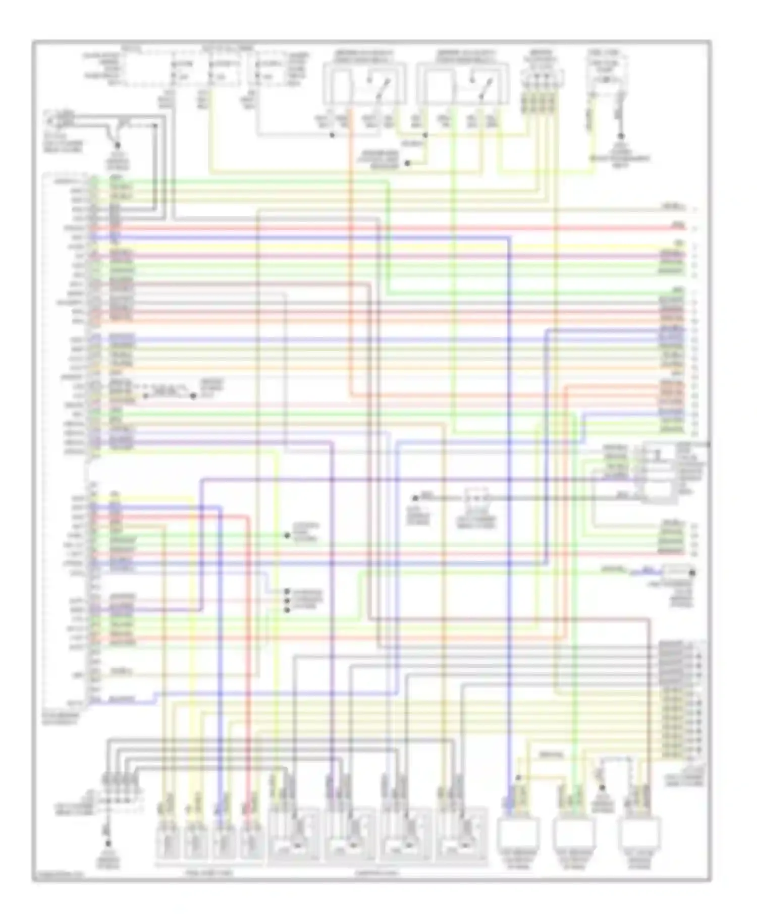 Civic Honda VII (2000-2003): Wiring diagram engine performance 1.7ls, hx a/t (1 of 3)