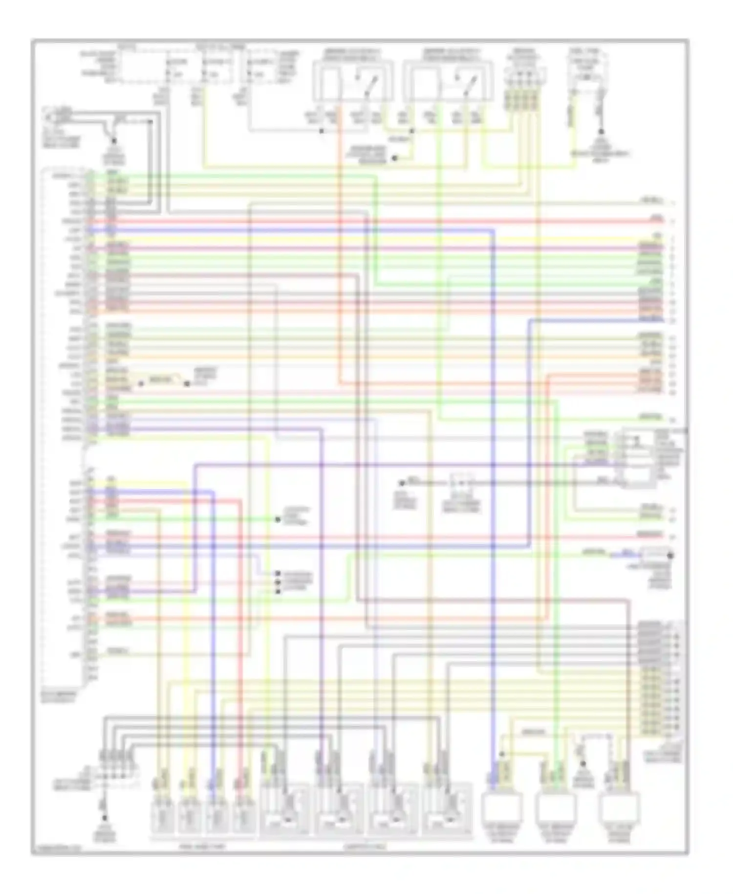 Civic Honda VII (2000-2003): Wiring diagram engine performance 1.7ls, hx m/t (1 of 3)