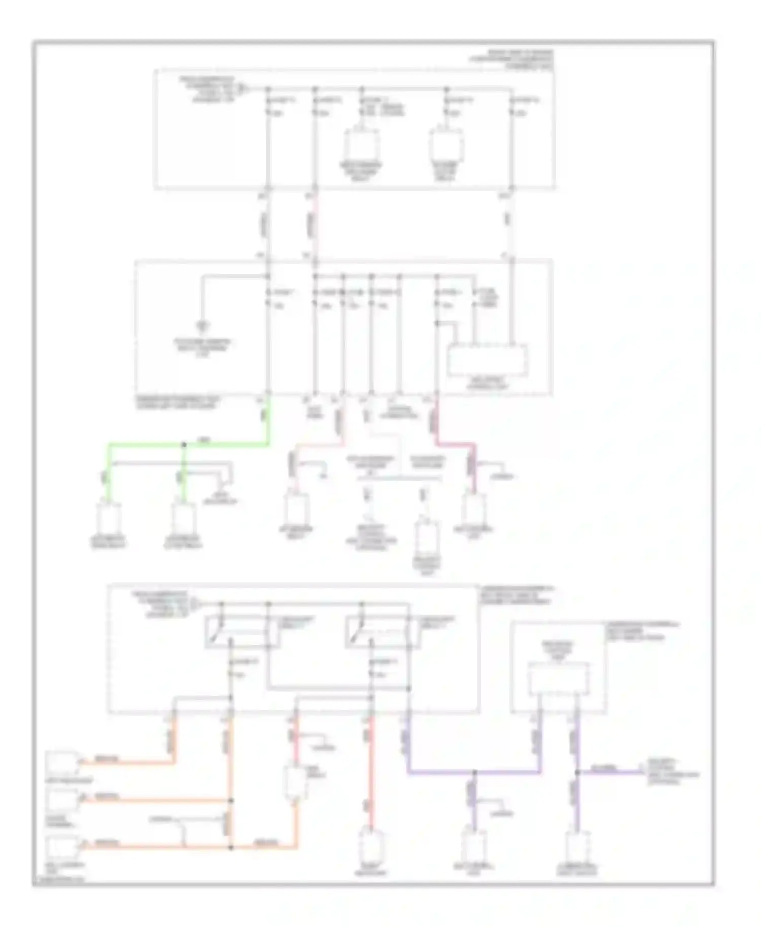 Civic Honda VII (2000-2003): Power distribution circuit (2 of 4)