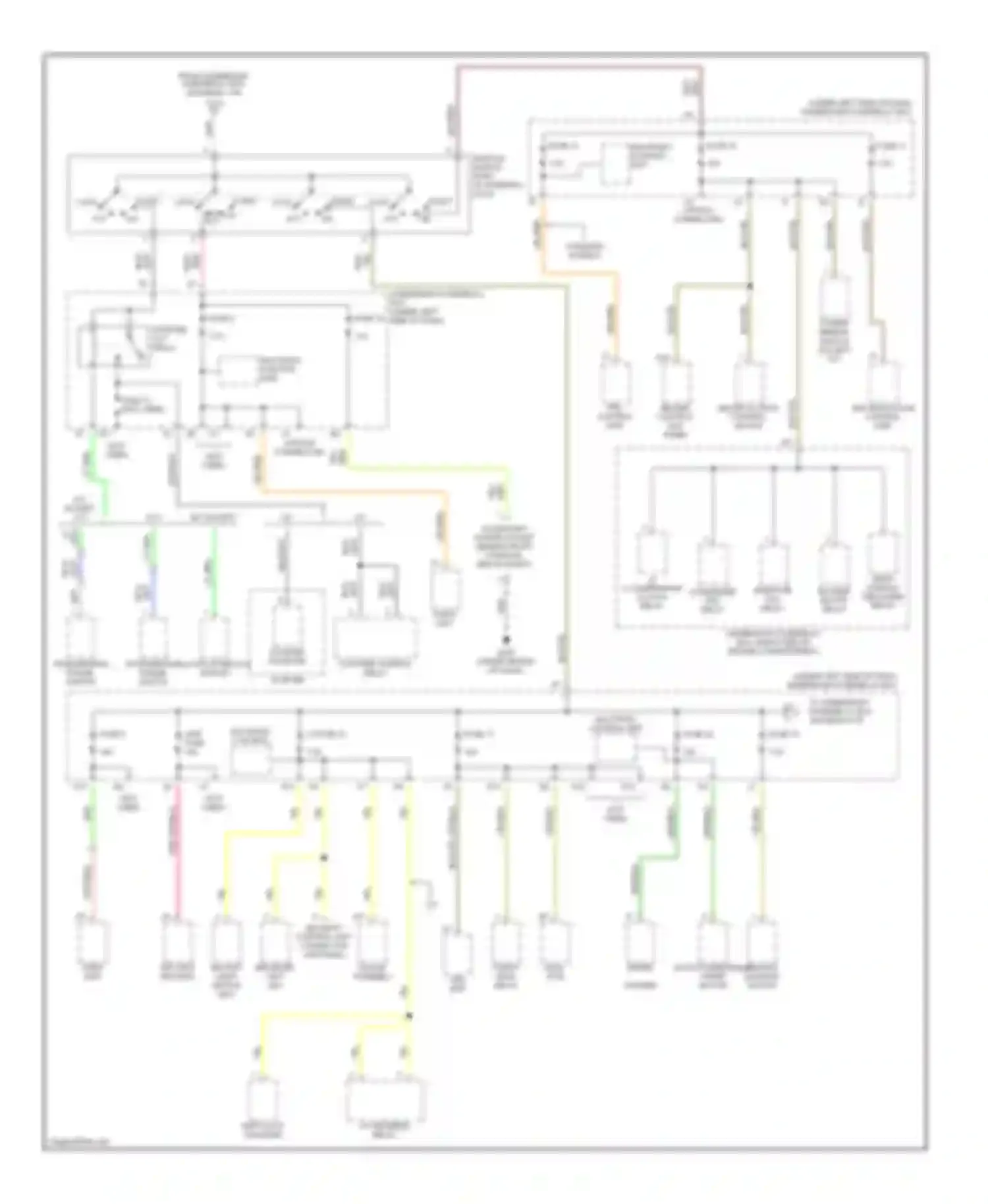 Civic Honda VII (2000-2003): Power distribution circuit (3 of 4)