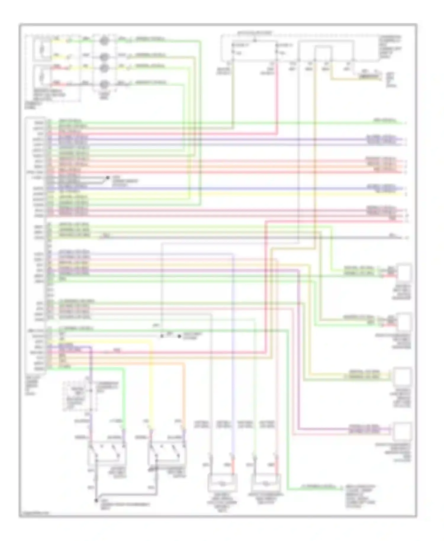 Civic Honda VII (2000-2003): Supplemental restraint circuit (1 of 2)