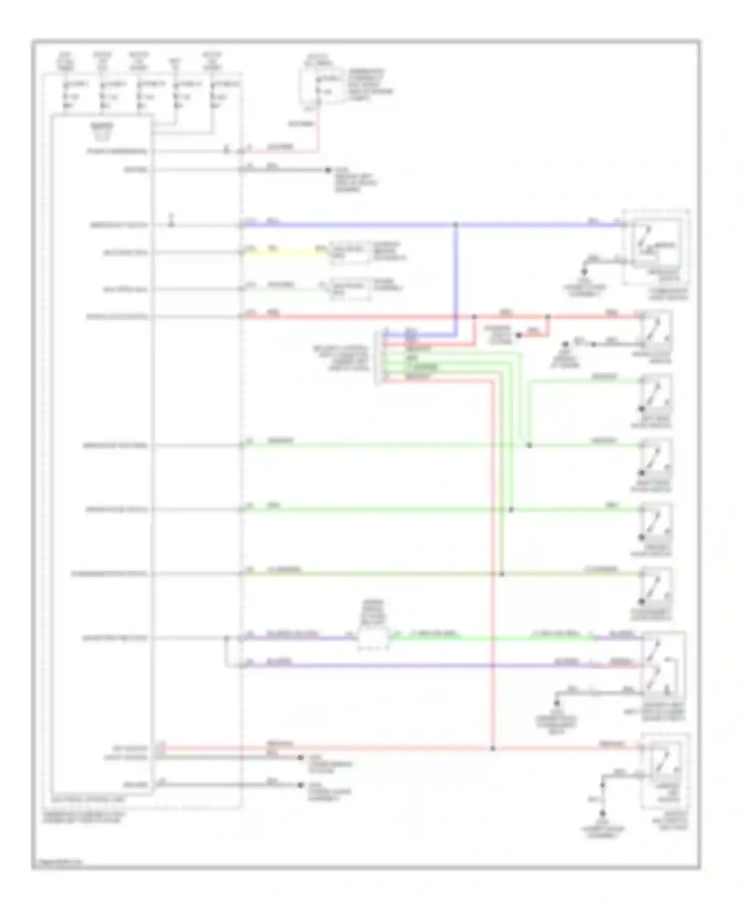 Civic Honda VII (2000-2003): Warning system circuits