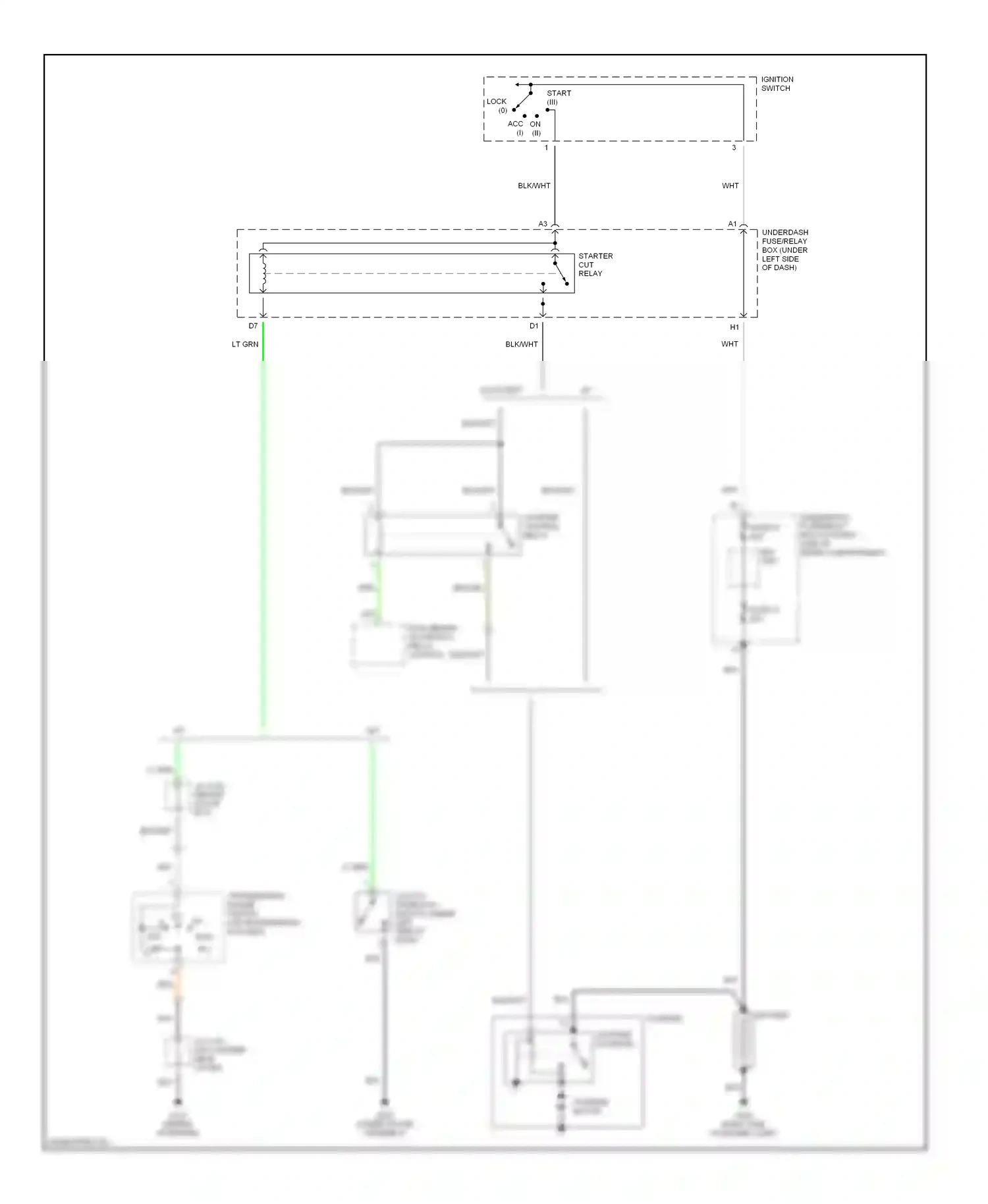 Wiring diagram blk/yel for Honda Civic VII (2000-2003) (17 of 18)