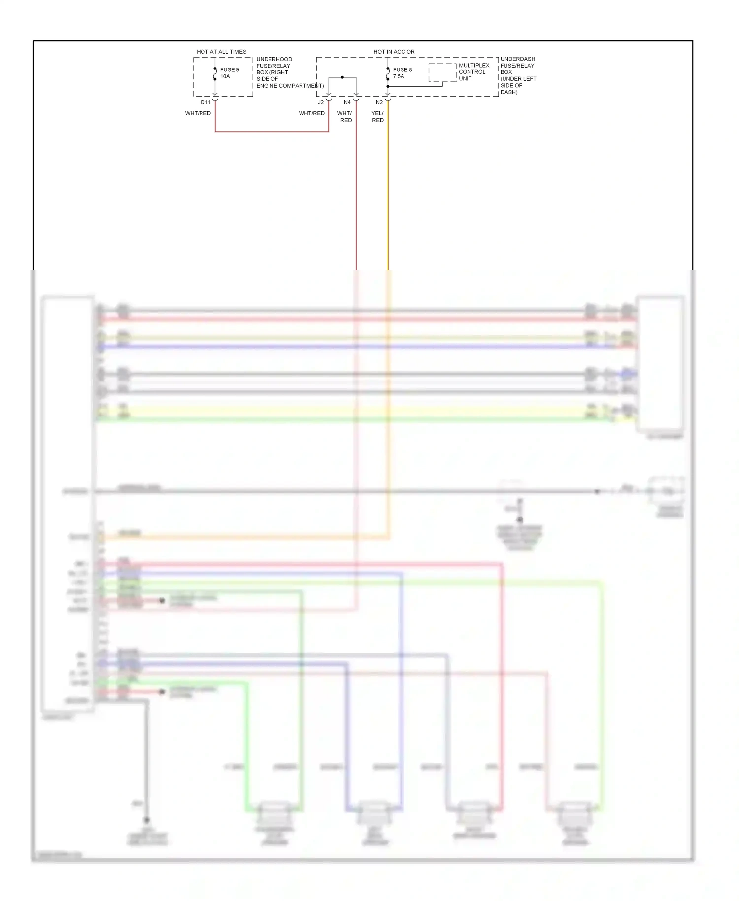 Wiring diagram grn for Honda Civic VII (2000-2003) (37 of 42)