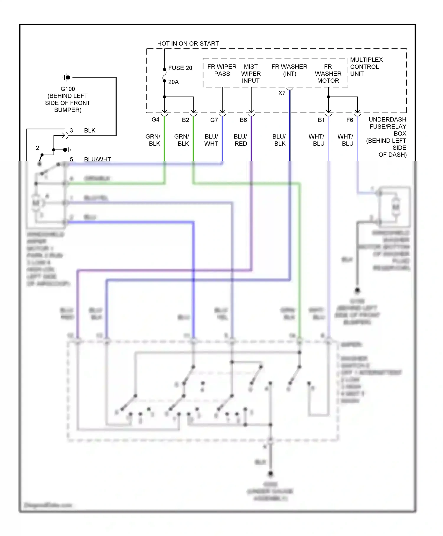 Wiring diagram grn for Honda Civic VII (2000-2003) (42 of 42)
