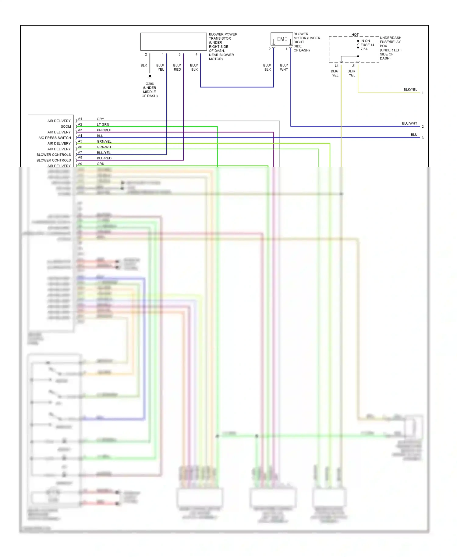 Wiring diagram lt grn for Honda Civic VII (2000-2003) (4 of 20)
